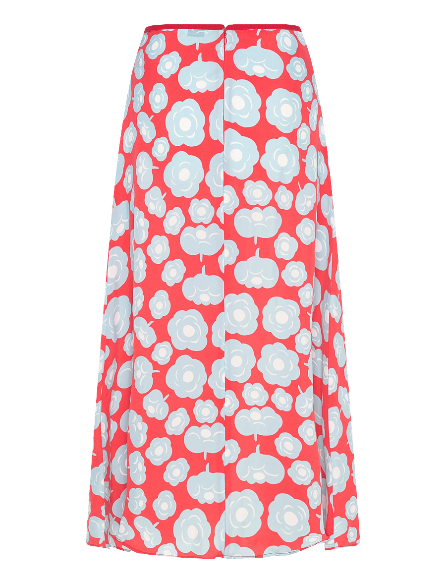 Marimekko - EDETÄ TUMMA - maxi röcke - light blue, red, off-white - 2