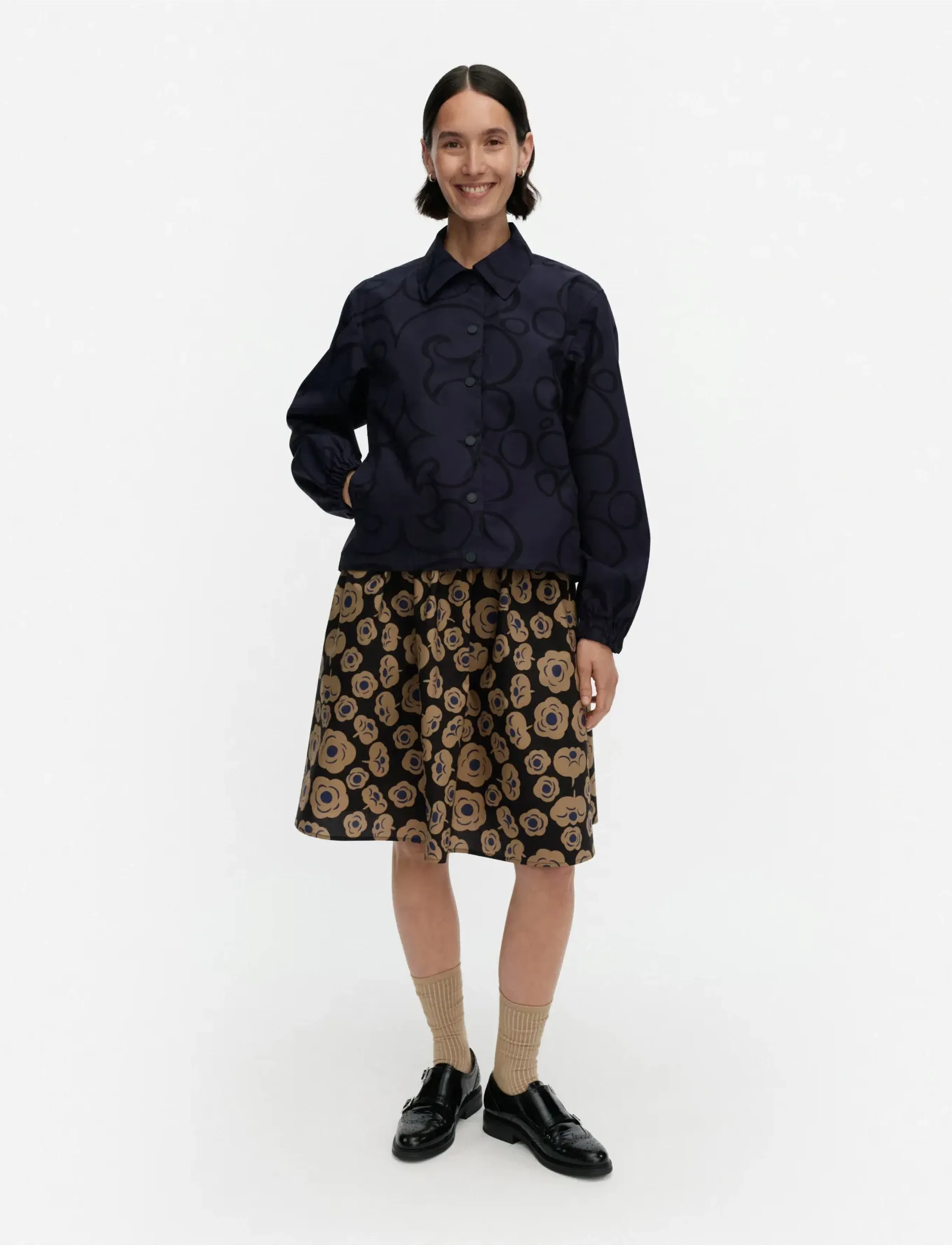 Marimekko Luonne Keidas, S, Jackets, Marineblau - Light-summer Jacket, Frauen