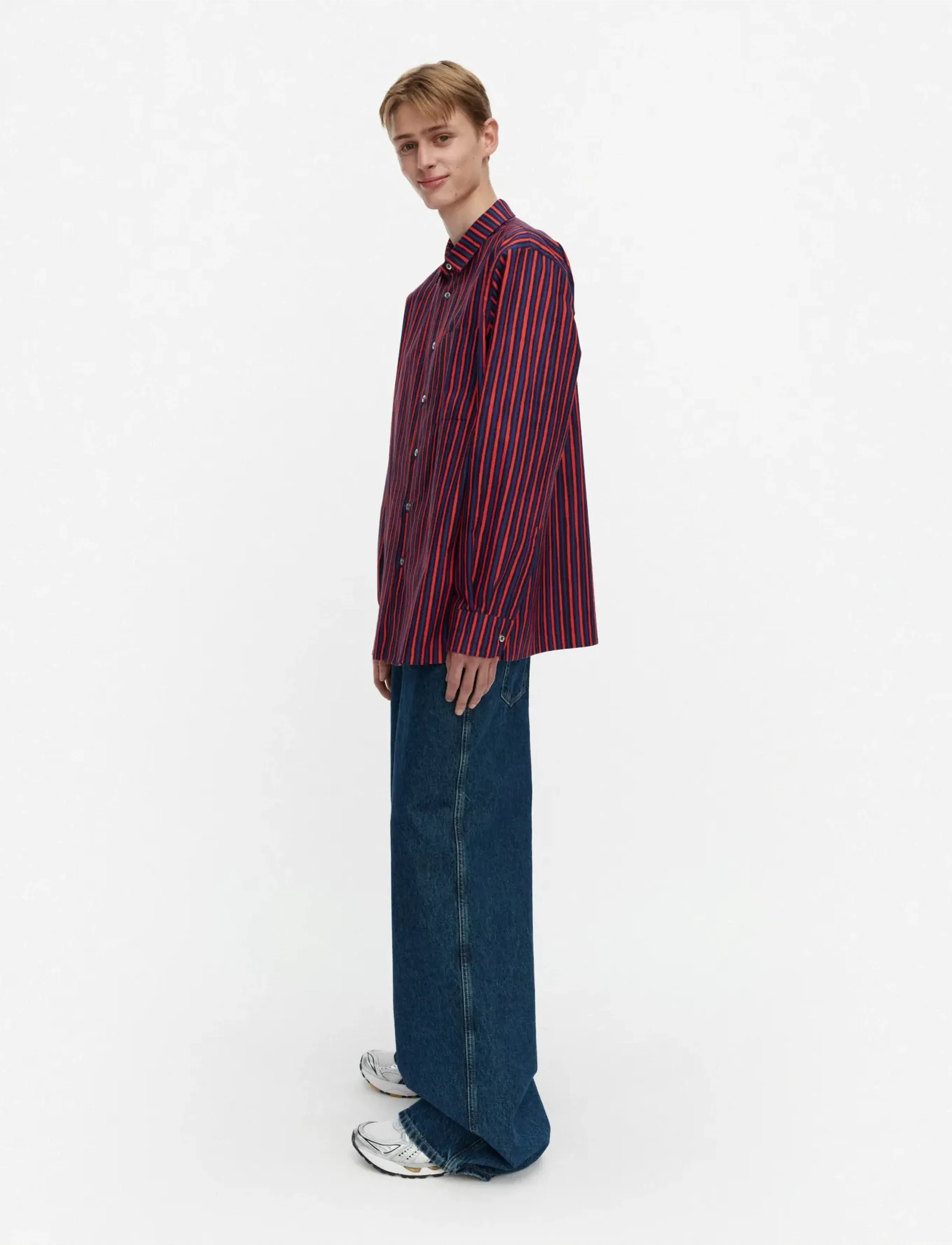 Marimekko - JOKAPOIKA 2026 - pitkähihaiset kauluspaidat - blue, red - 4