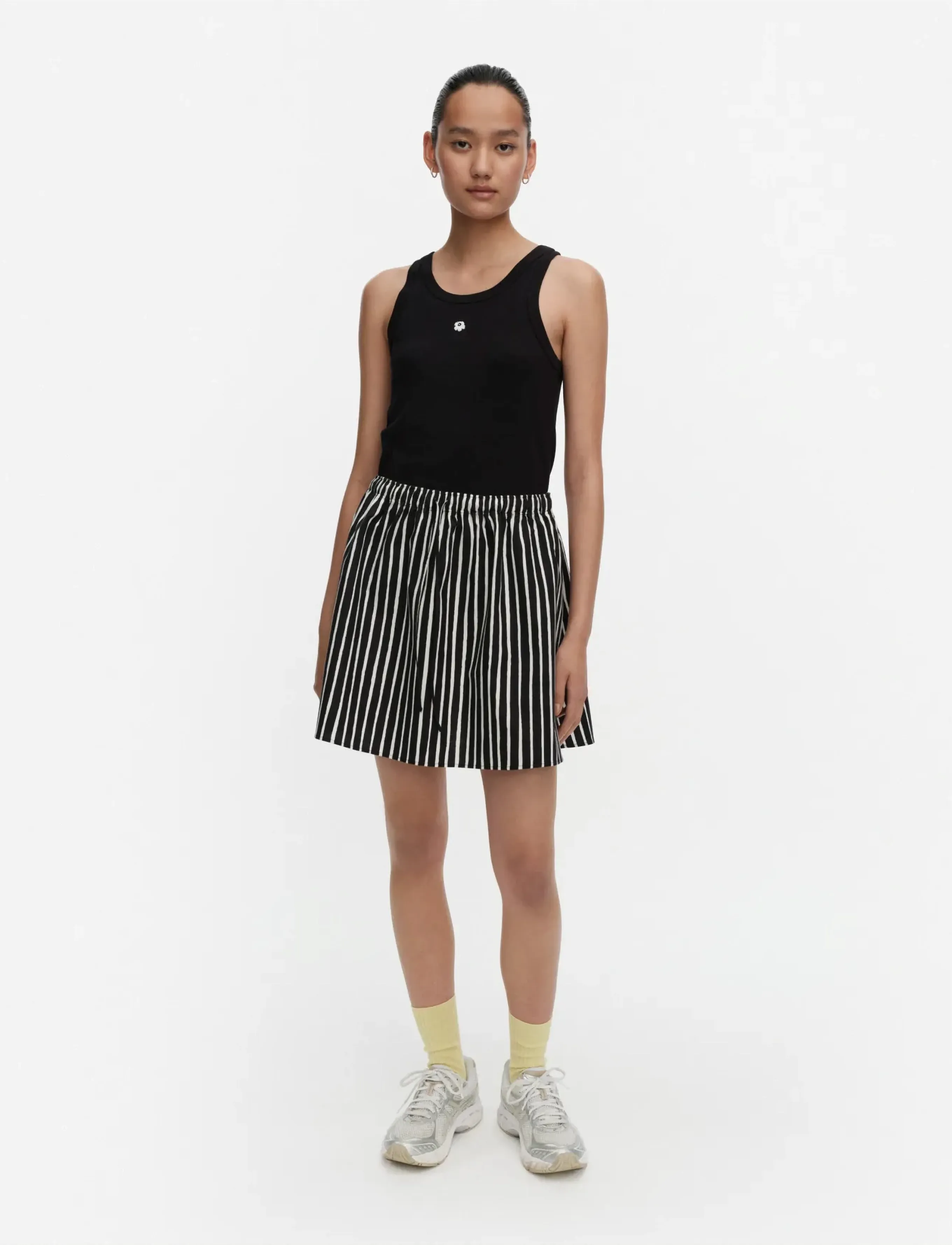 Marimekko Pelata Piccolo, M, Black, Nederdele > Korte Nederdele, Dame