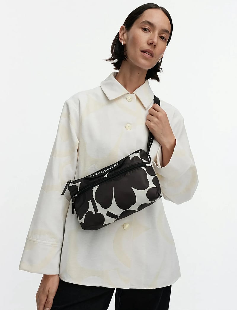 Marimekko - NEAT CROSSBODY UNIKKO S - modetrends - dark grey, off-white - 0