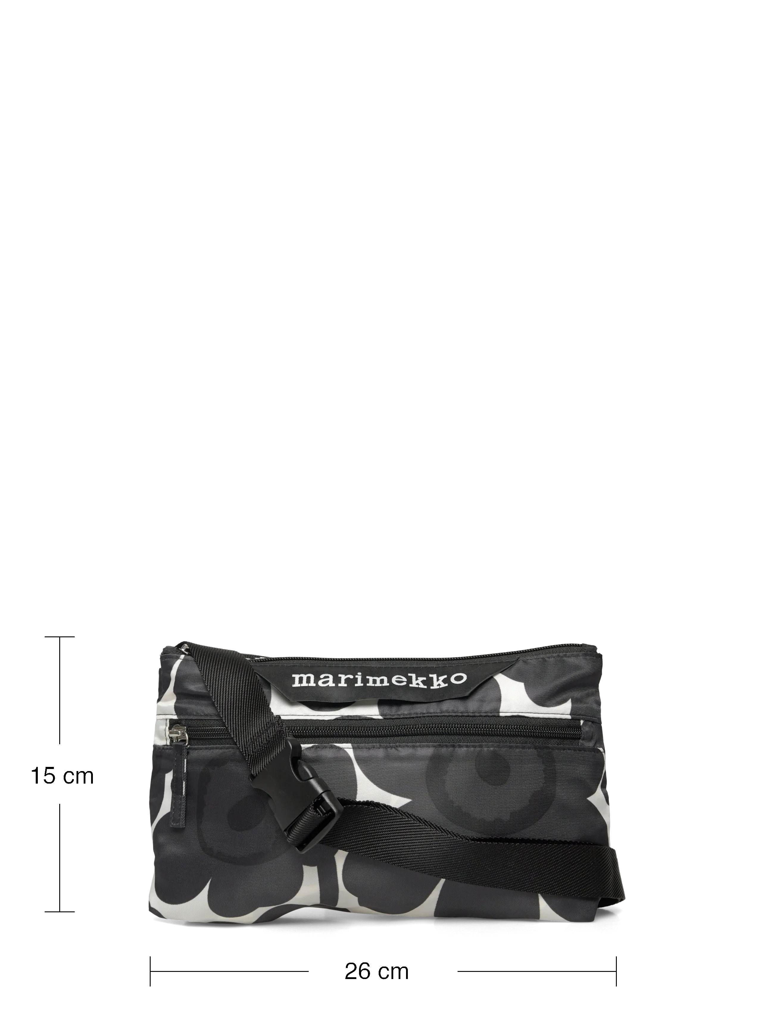 Marimekko - NEAT CROSSBODY UNIKKO S - dark grey, off-white - 4