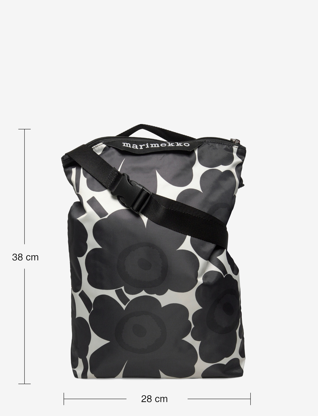 Marimekko - NEAT CROSSBODY UNIKKO M - moetrendid - dark grey, off-white - 4