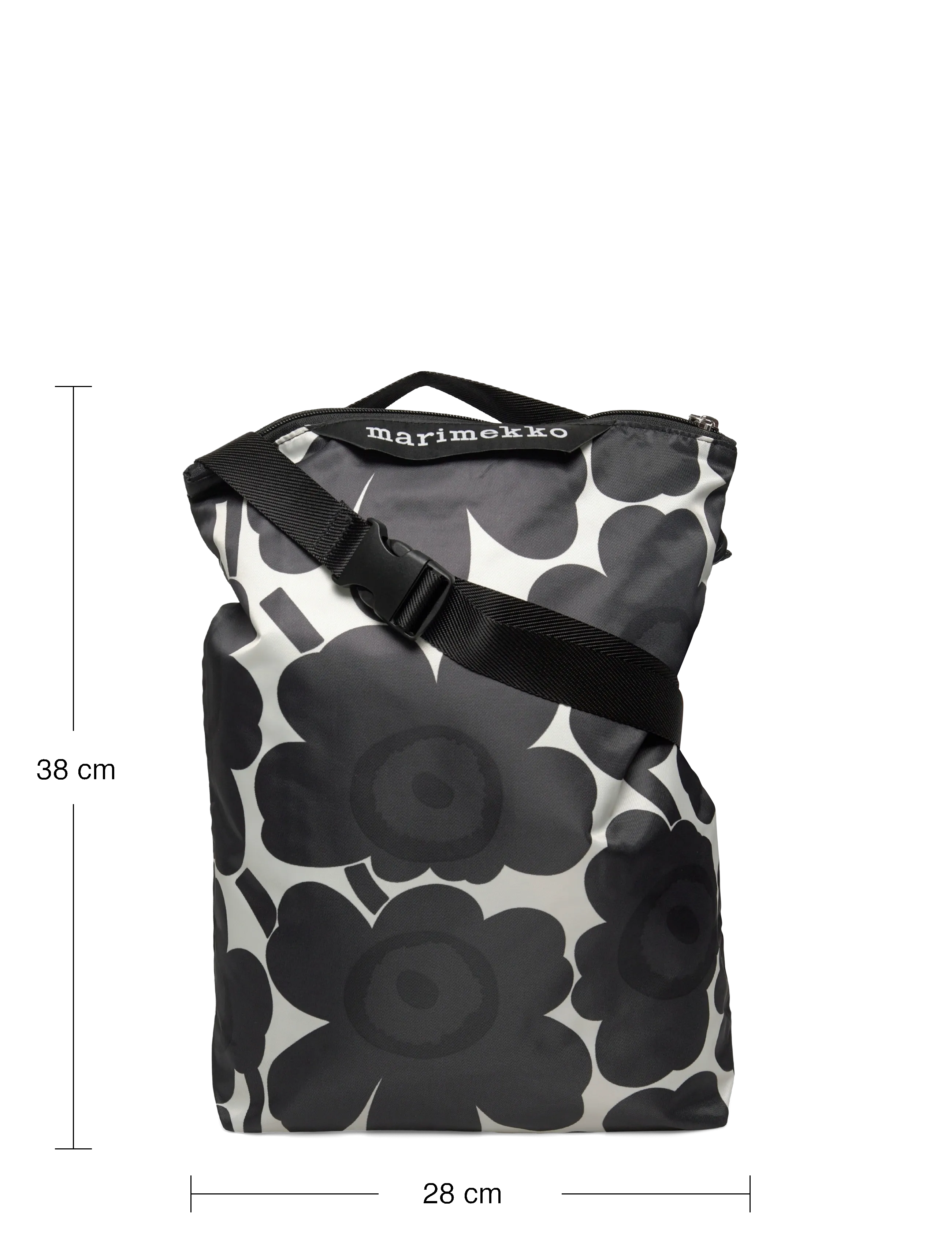 Marimekko - NEAT CROSSBODY UNIKKO M - dark grey, off-white - 4