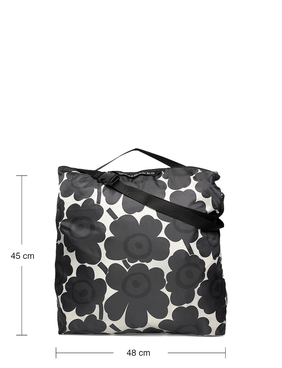 Marimekko - NEAT CROSSBODY UNIKKO L - tote bags - dark grey, off-white - 4
