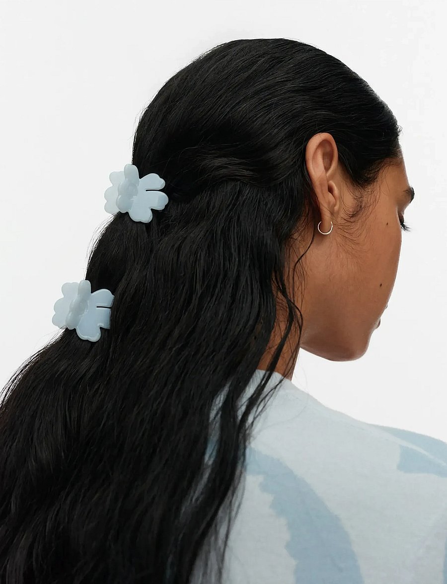 Marimekko - NANO UNIKKO HAIR CLIP SET - light blue - 0
