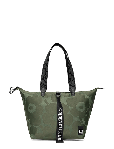 Marimekko TOTE M UNIKKO - Shoppers & Tote Bags - GREEN, LIGHT GREEN / khaki/green