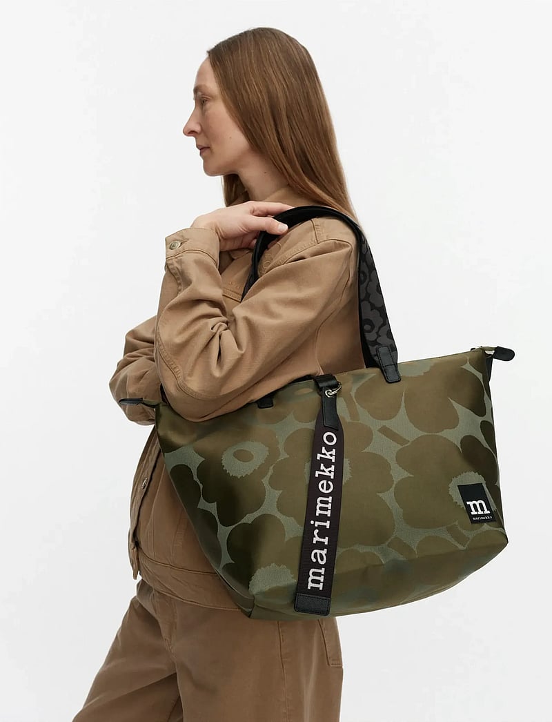 Marimekko - TOTE M UNIKKO - tote bags - green, light green - 0