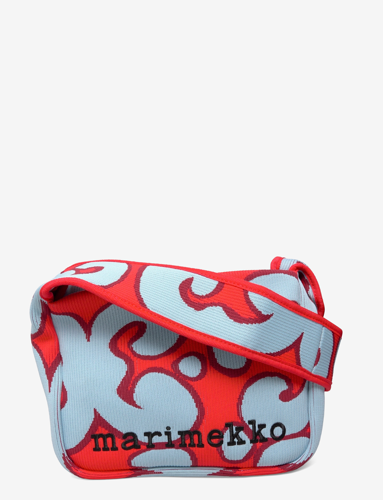 Marimekko - KNITTED SHOULDERBAG KEIDAS - shoulder bags - light blue, red - 1