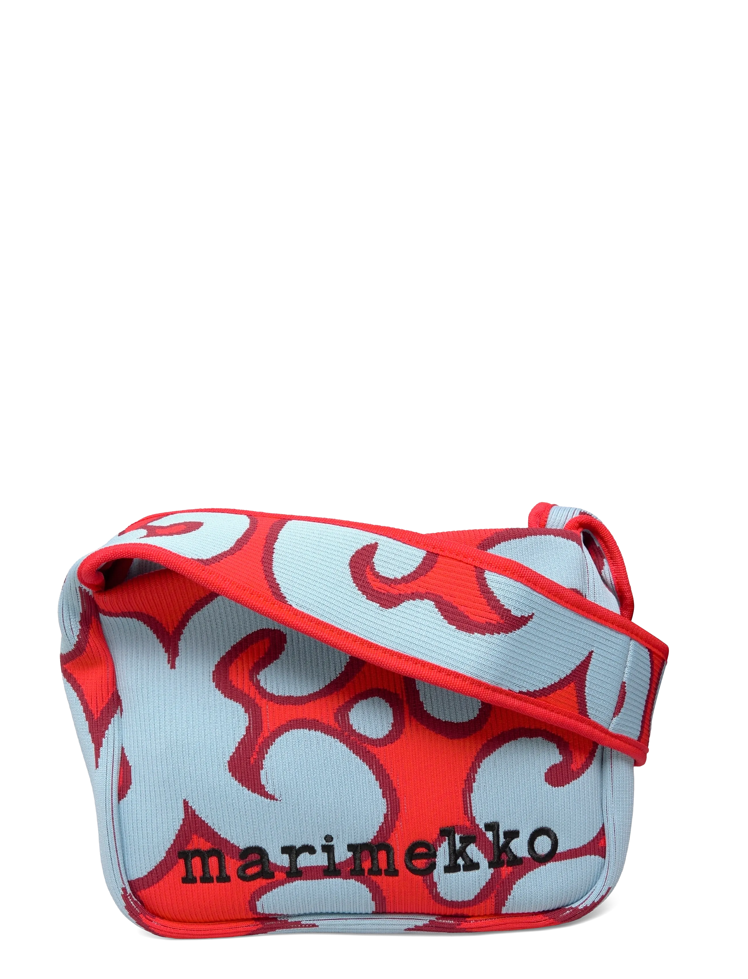 Marimekko KNITTED SHOULDERBAG KEIDAS - Kotid - LIGHT BLUE, RED / multi