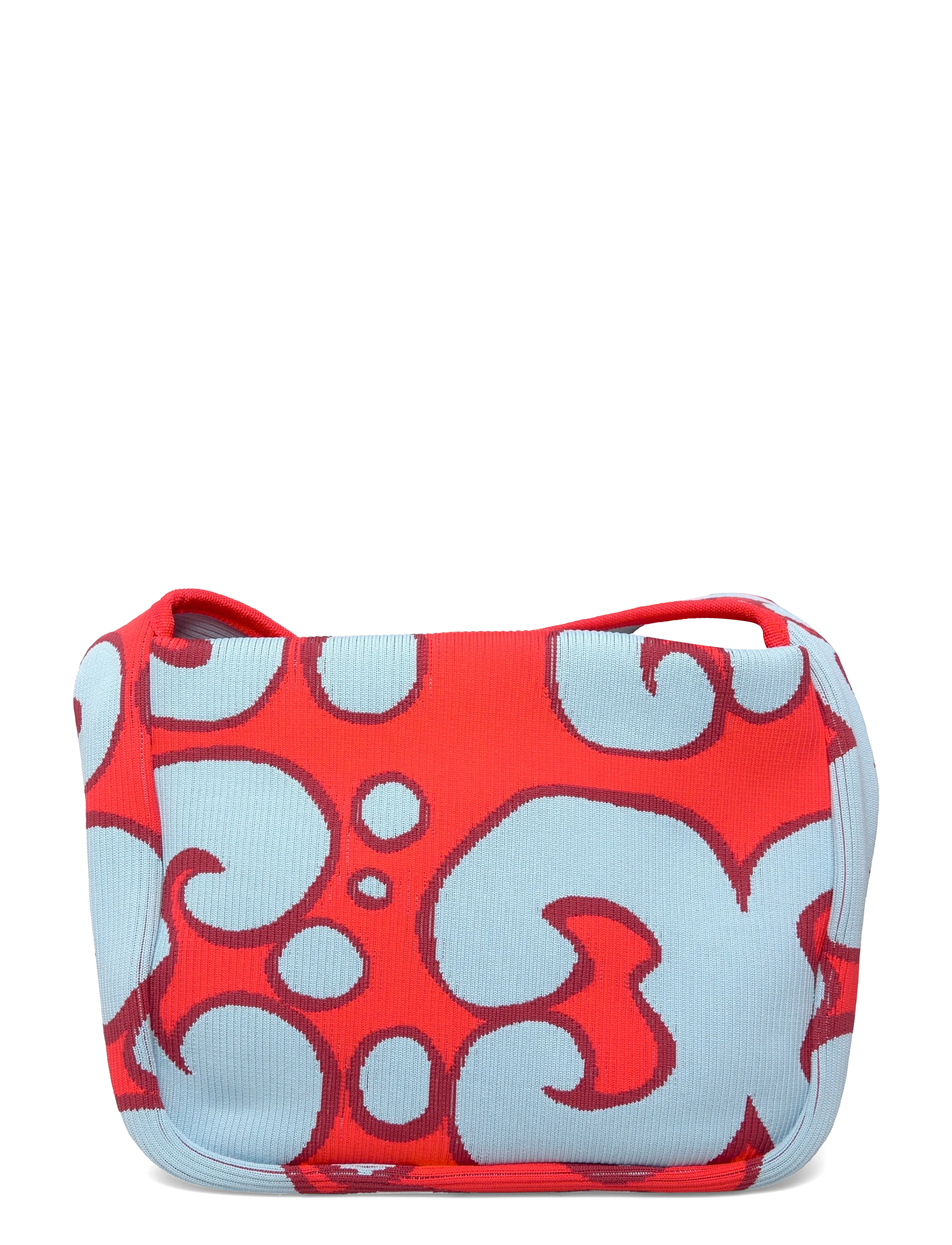 Marimekko - KNITTED SHOULDERBAG KEIDAS - festtøj til outletpriser - light blue, red - 2