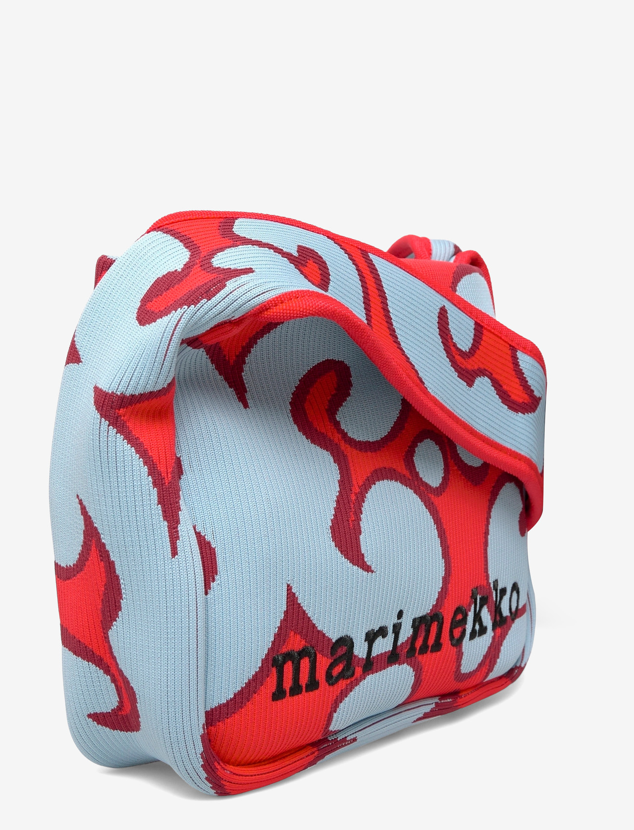 Marimekko - KNITTED SHOULDERBAG KEIDAS - shoulder bags - light blue, red - 3