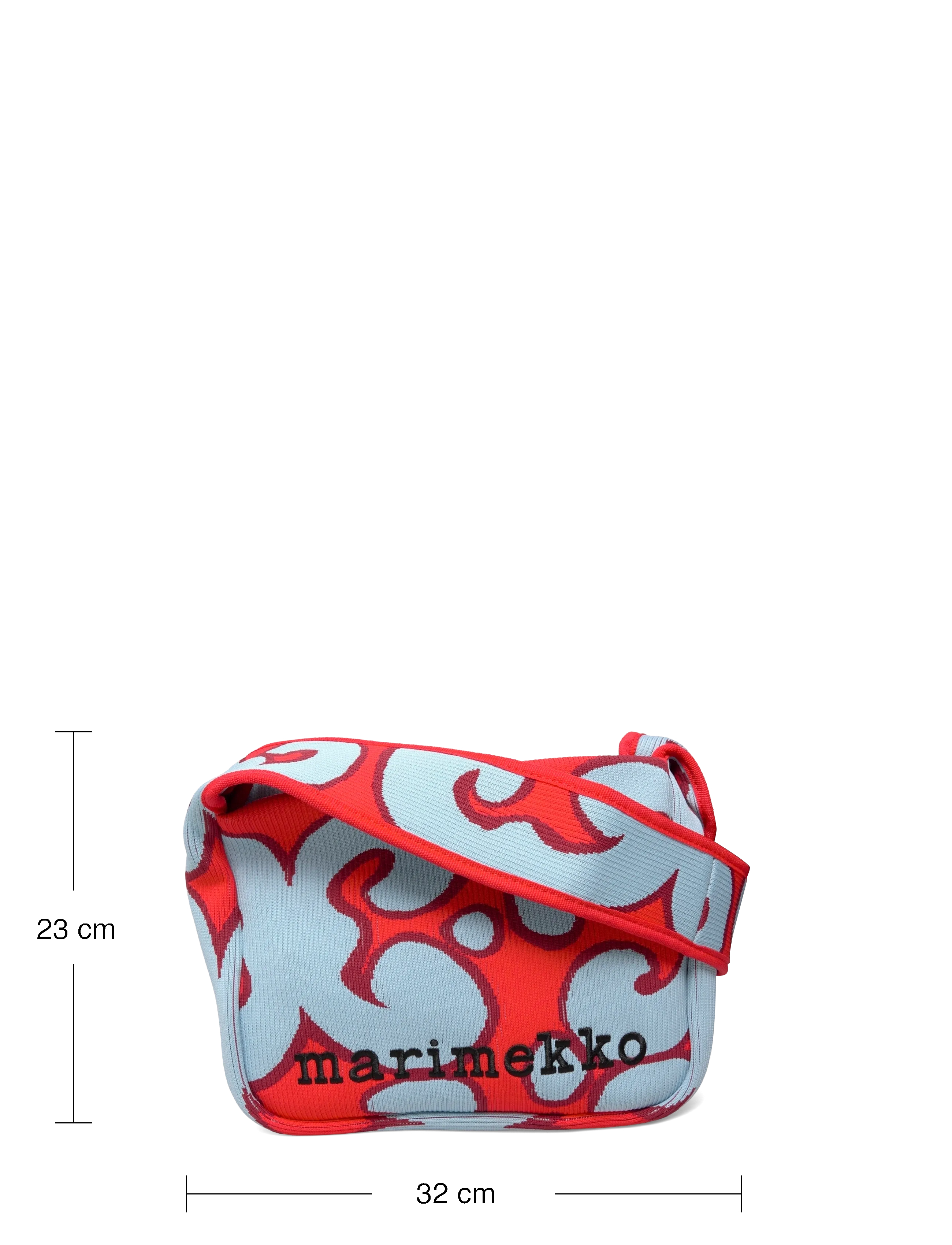 Marimekko - KNITTED SHOULDERBAG KEIDAS - festtøj til outletpriser - light blue, red - 4