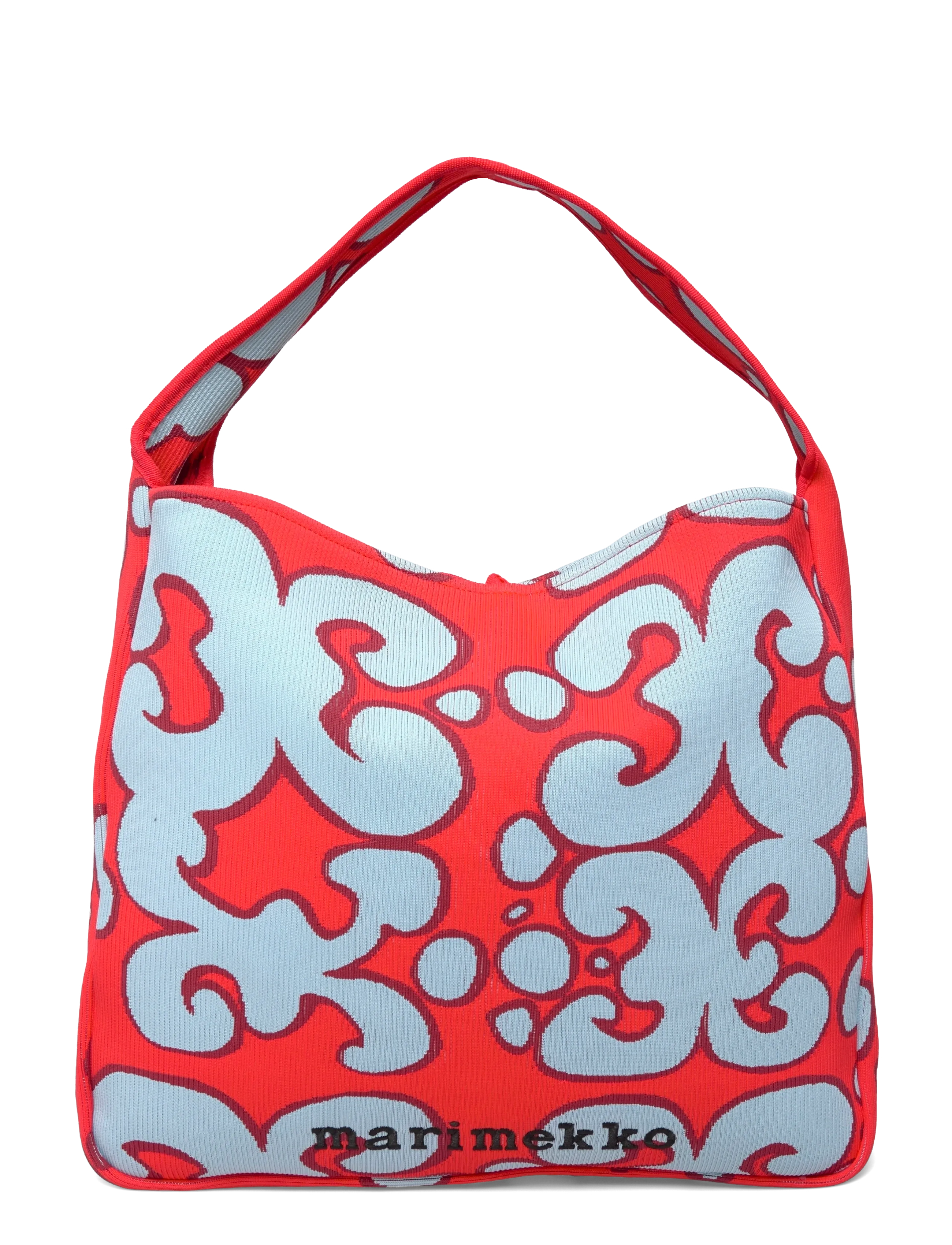 Marimekko KNITTED BAG LARGE KEIDAS - Kotid - LIGHT BLUE, RED / multi