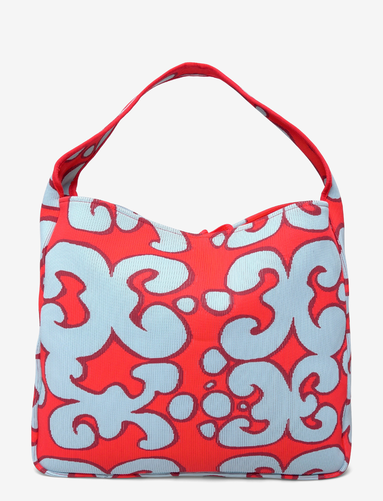 Marimekko - KNITTED BAG LARGE KEIDAS - besondere anlässe - light blue, red - 2