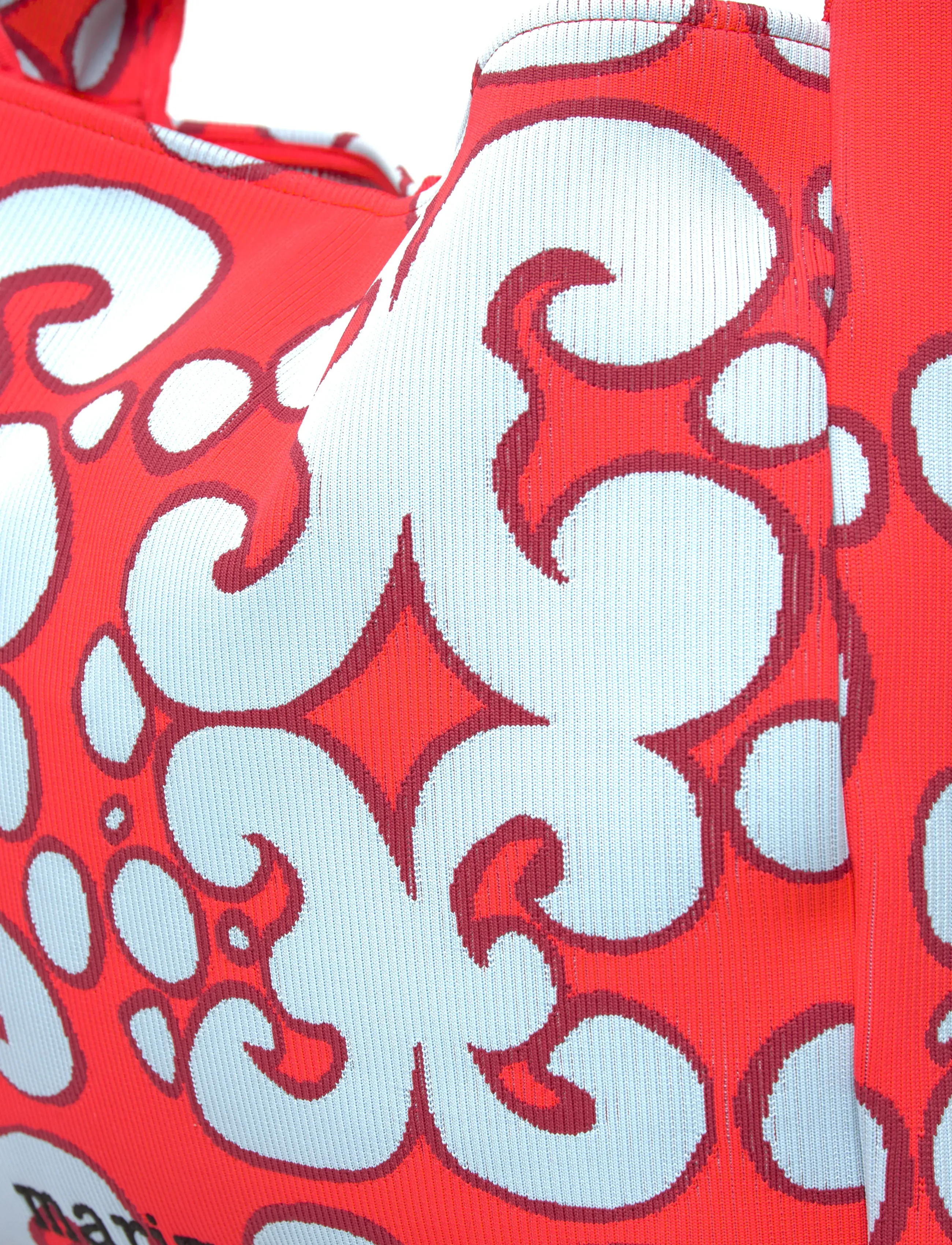 Marimekko - KNITTED BAG LARGE KEIDAS - shoulder bags - light blue, red - 5