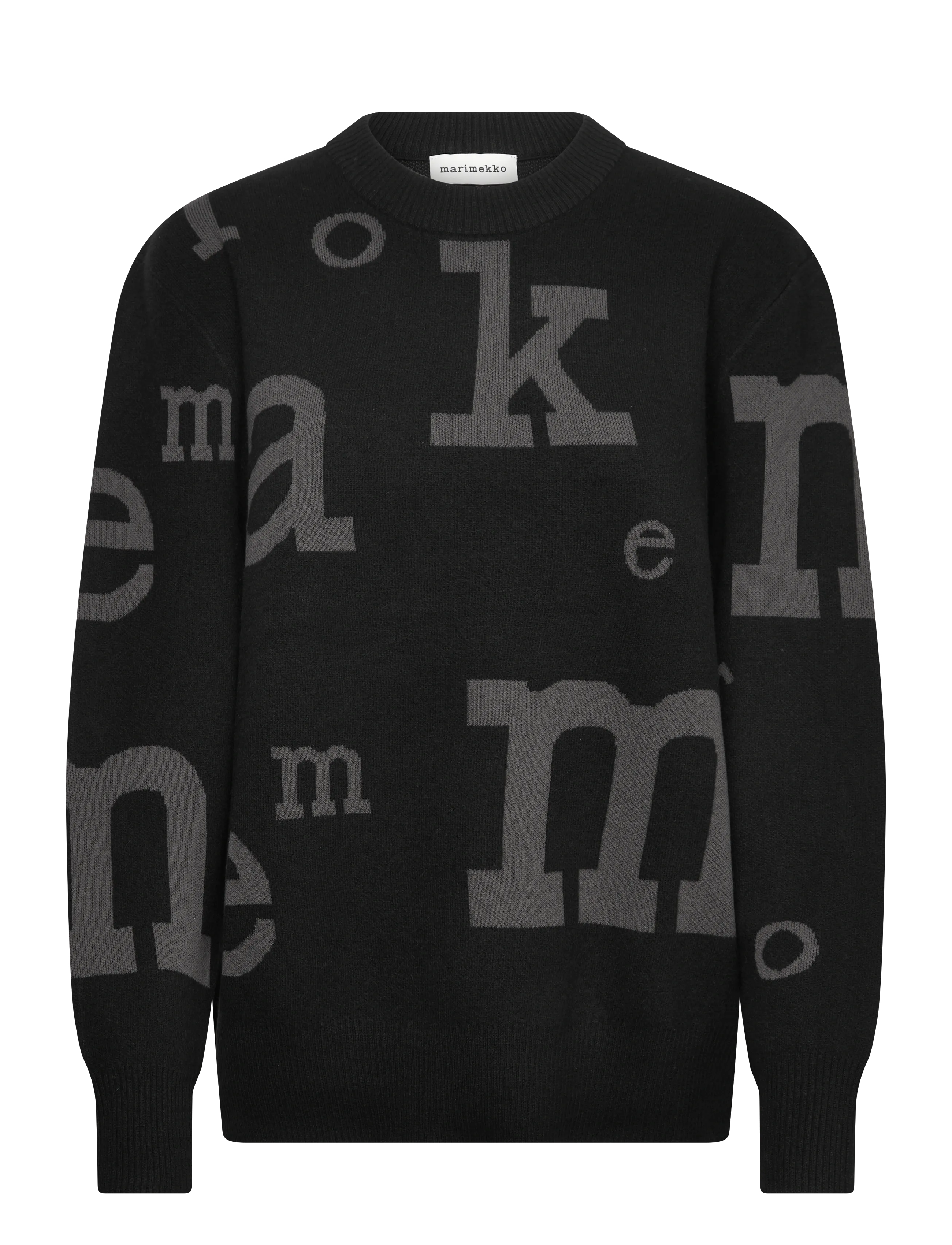 Marimekko EKSPERTTI MARIMERKKI - Strickmode - BLACK, DARK GREY / black