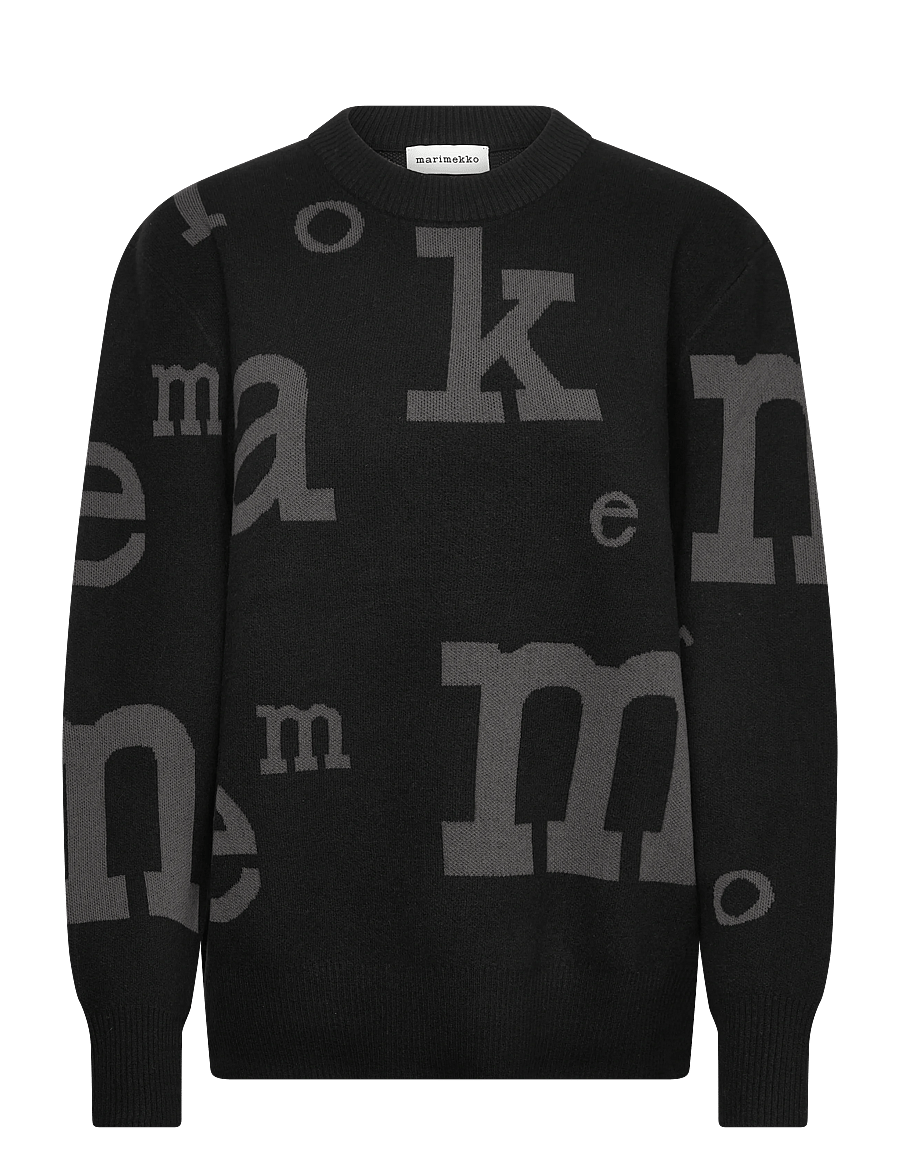 Marimekko - EKSPERTTI MARIMERKKI - stickade tröjor - black, dark grey - 1