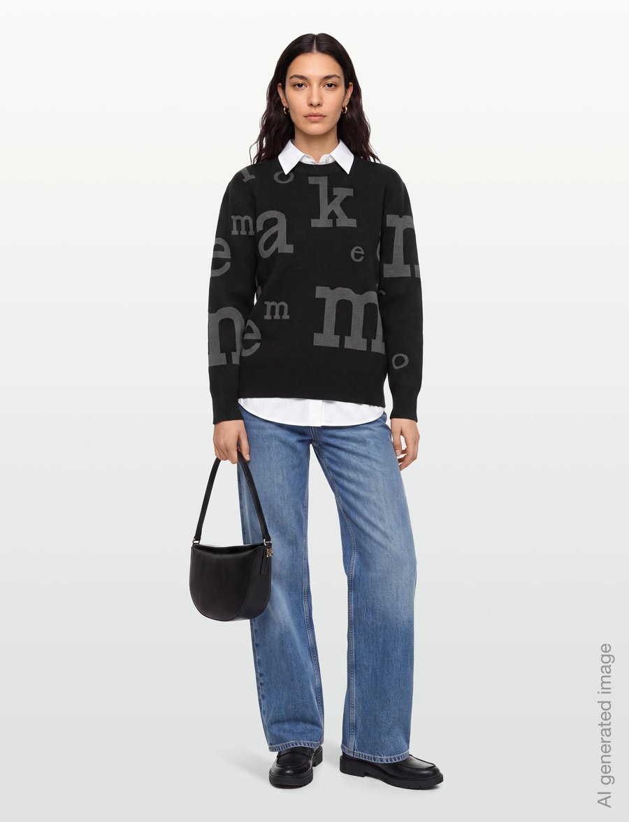 Marimekko - EKSPERTTI MARIMERKKI - stickade tröjor - black, dark grey - 0