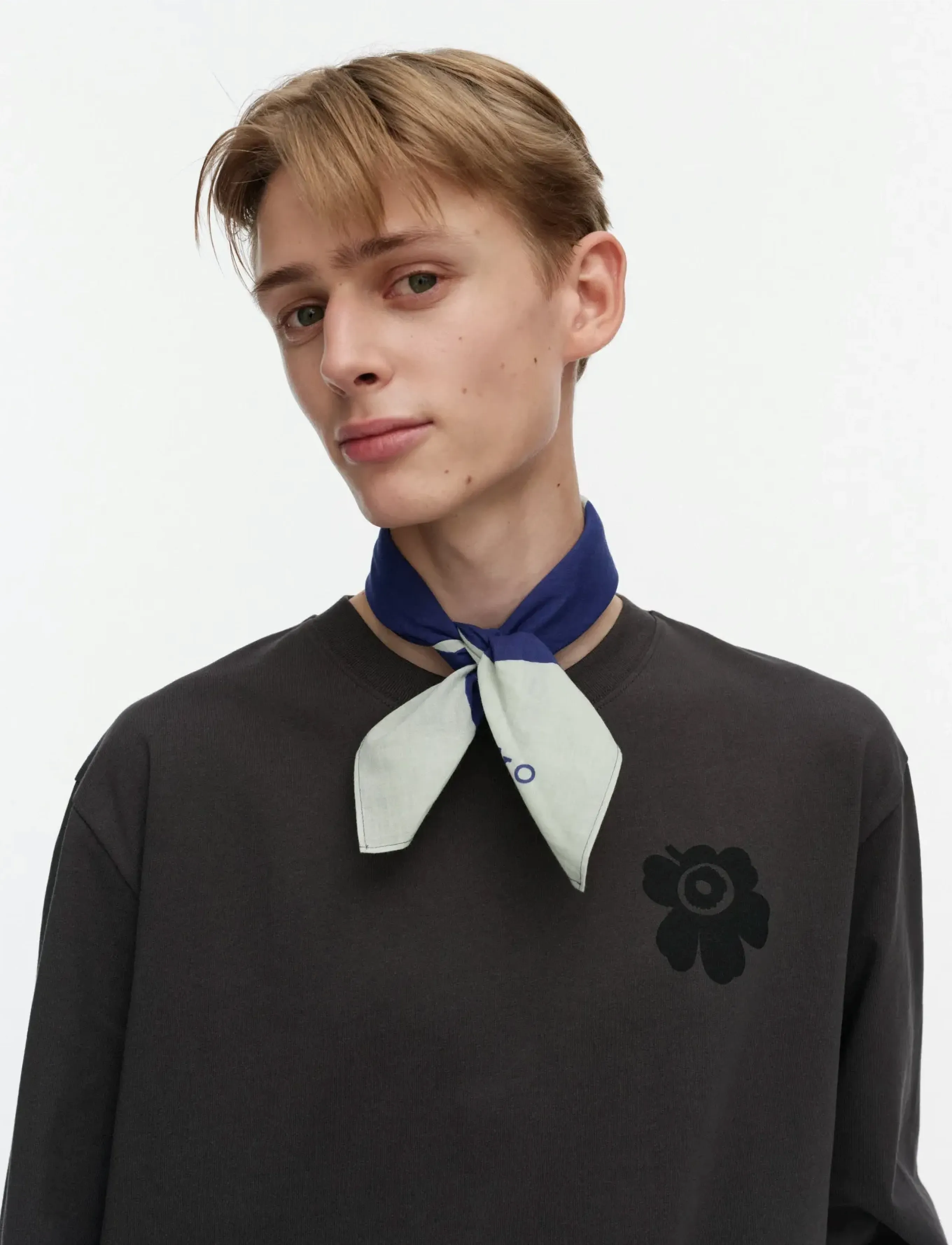 Marimekko ASTRILLI UNIKKO - Transitional Layering - BLUE, LIGHT GREEN, DARK BLUE / purple