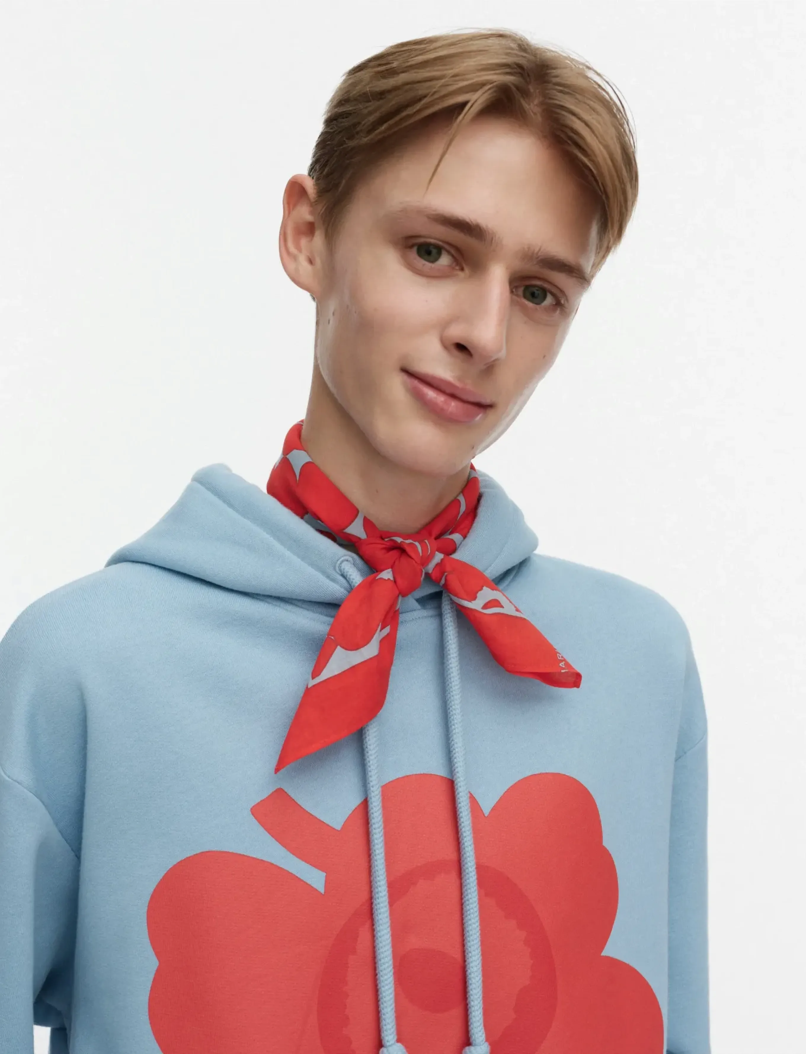 Marimekko ASTRILLI UNIKKO - Sallid - RED, LIGHT BLUE, DARK RED / red