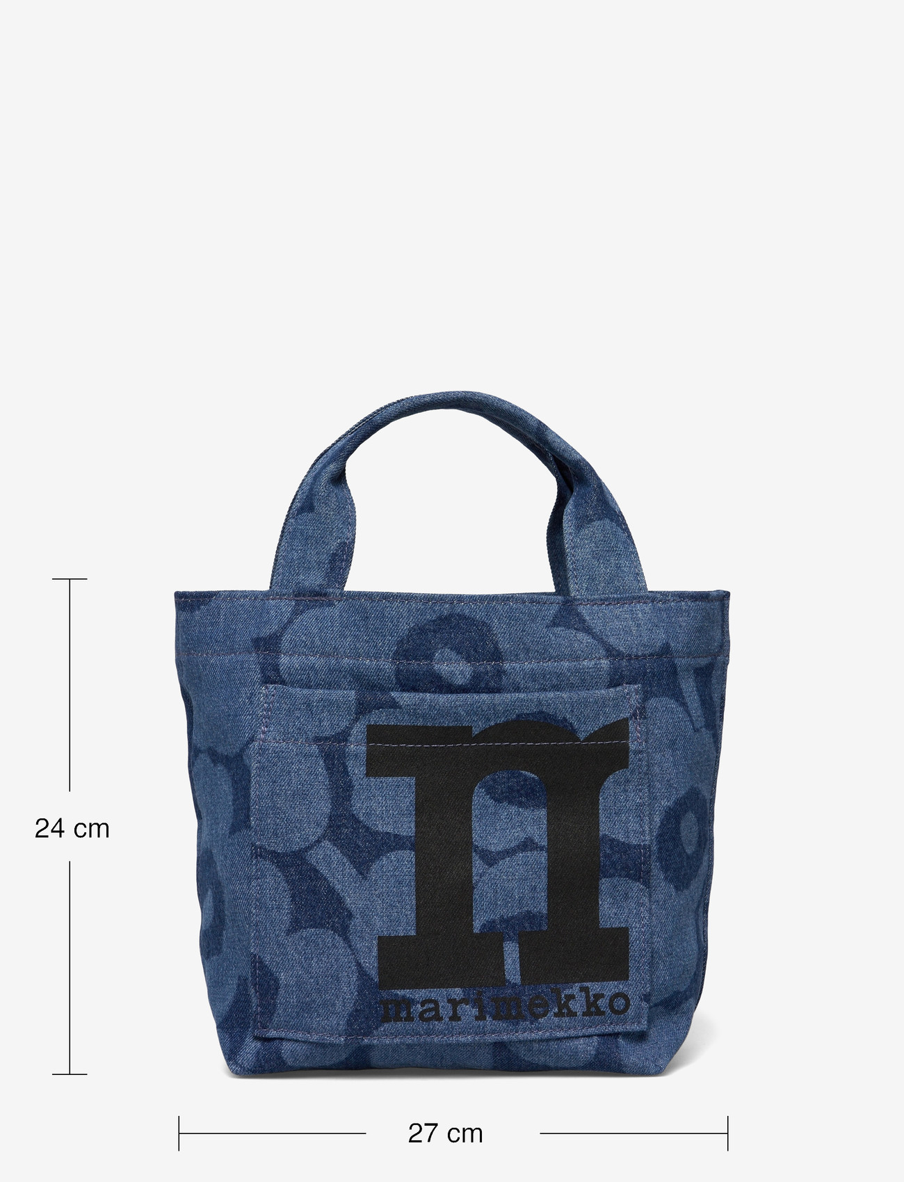 Marimekko - MONO MINI TOTE UNIKKO - tote bags - mid indigo - 3