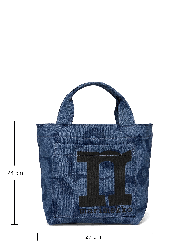 Marimekko - MONO MINI TOTE UNIKKO - tote bags - mid indigo - 3