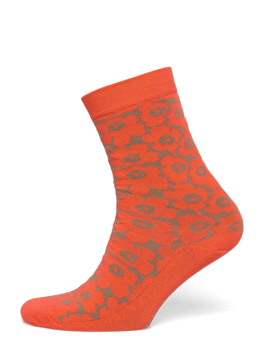 Marimekko - LINJAUS PIKKUINEN UNIKKO - tennissocken - orange, brown - 0
