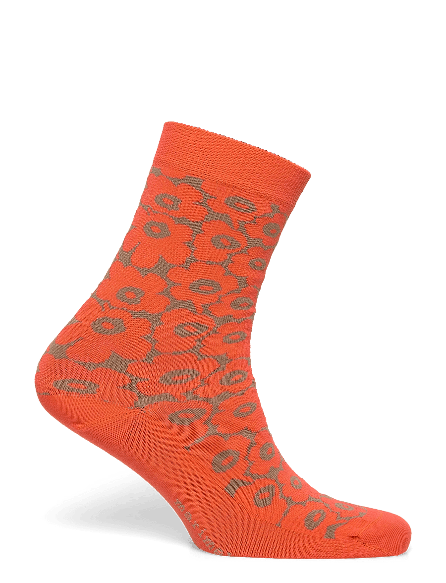 Marimekko - LINJAUS PIKKUINEN UNIKKO - tennissocken - orange, brown - 1