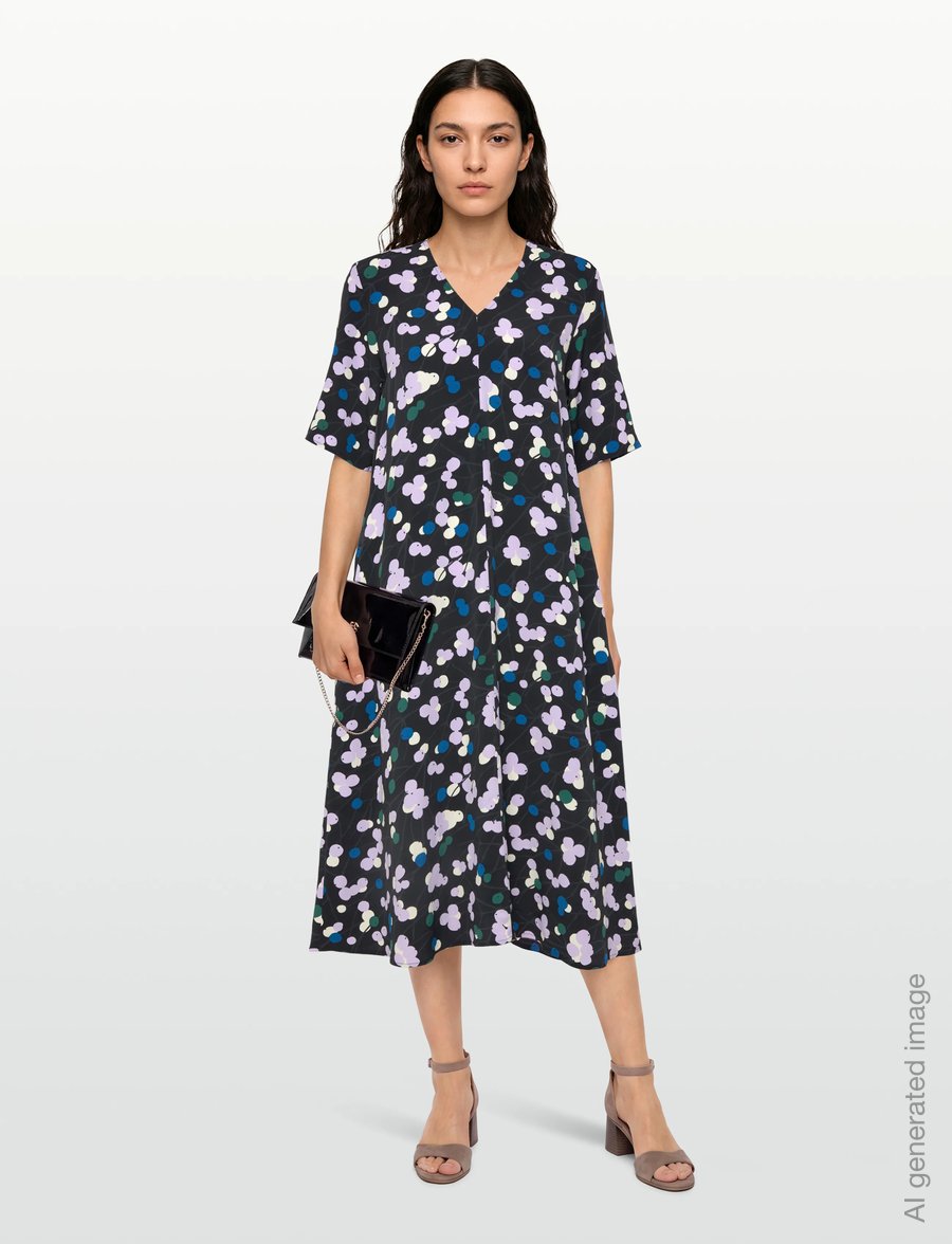 Marimekko - MINORI LUMIMARJA - sommerkleider - black, lilac, blue, green - 0