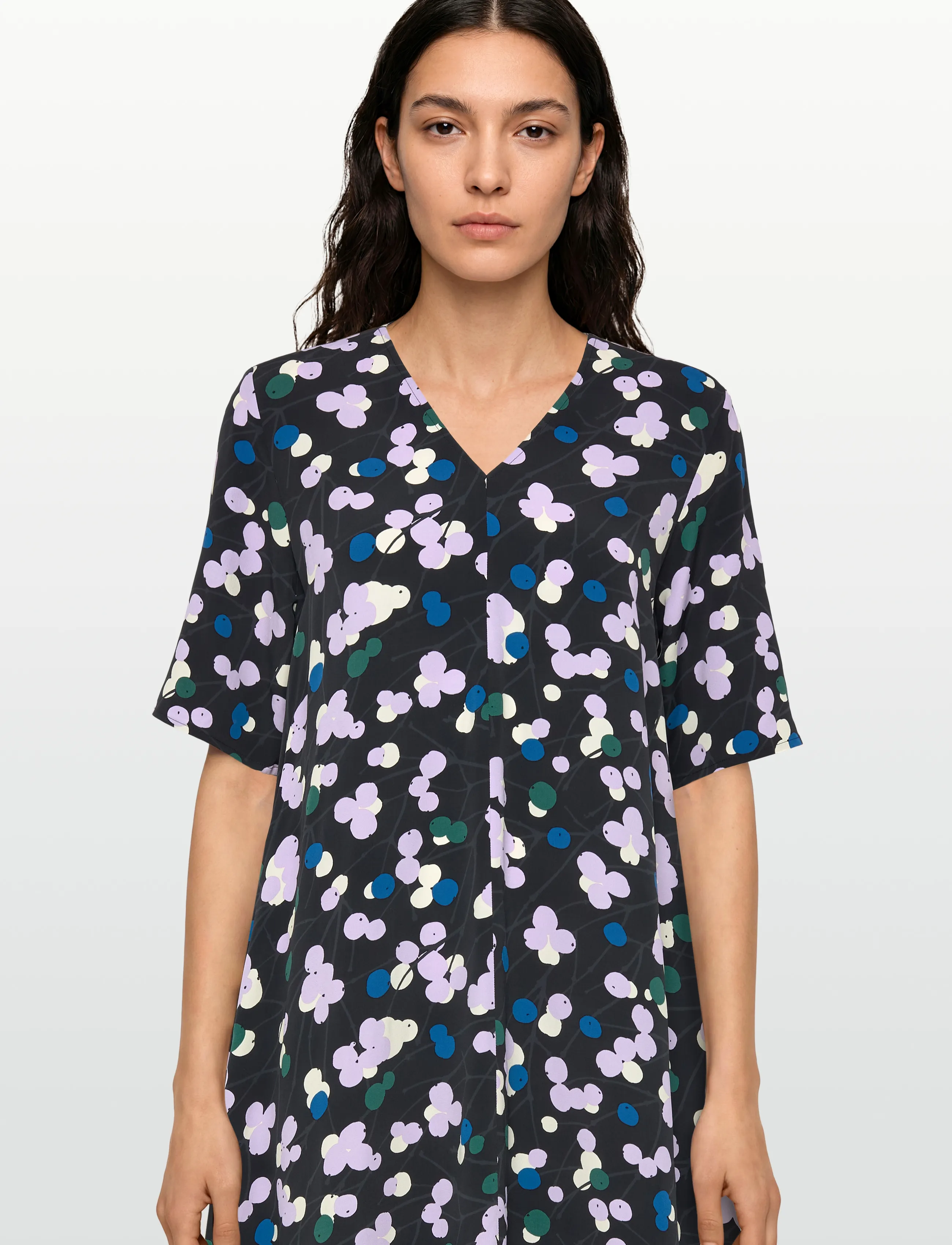 Marimekko - MINORI LUMIMARJA - summer dresses - black, lilac, blue, green - 3