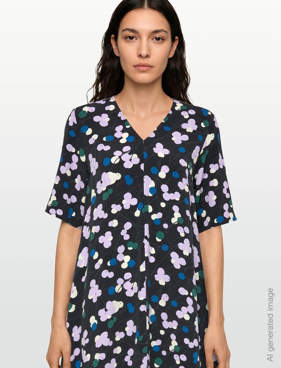 Marimekko - MINORI LUMIMARJA - sommerkleider - black, lilac, blue, green - 3