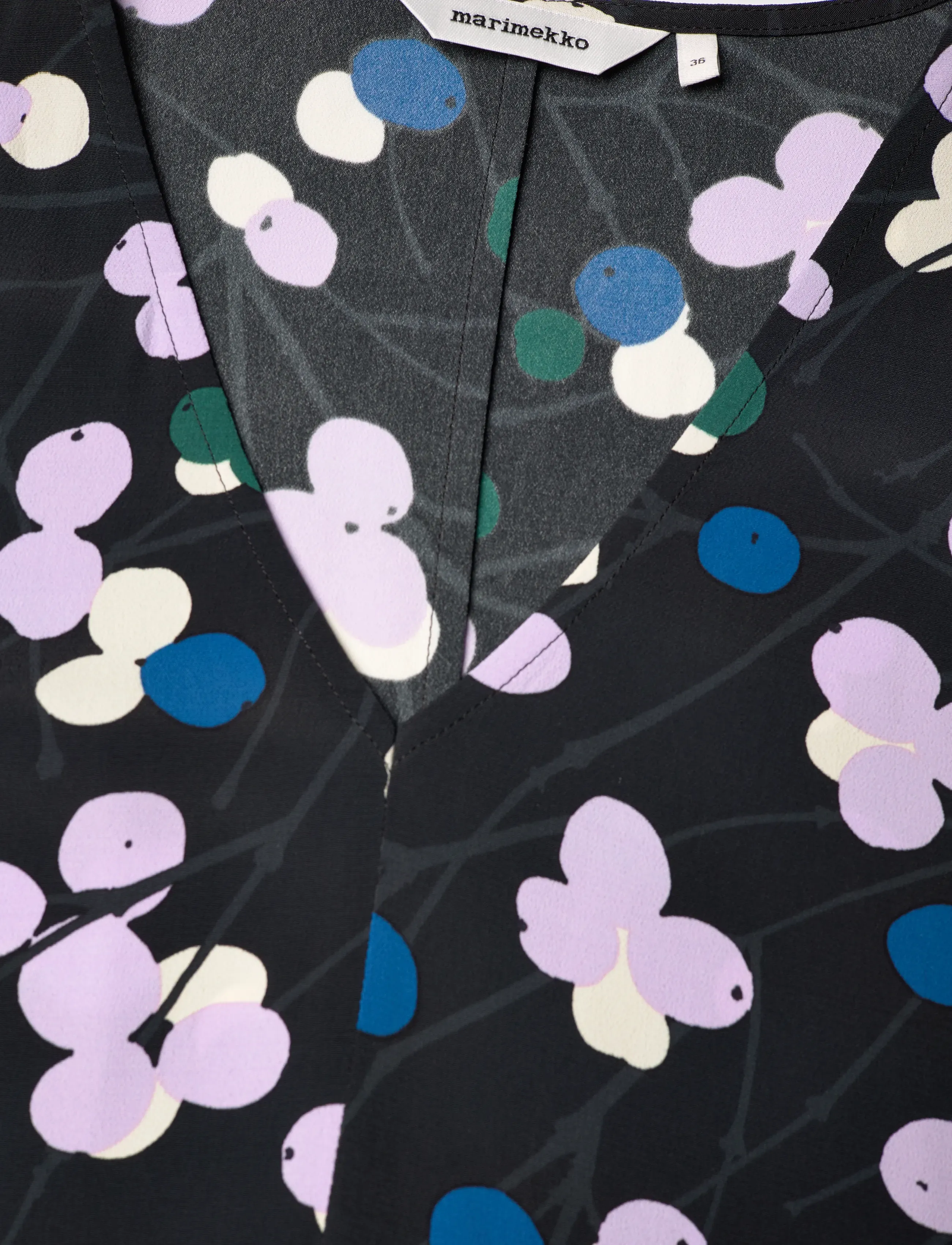 Marimekko - MINORI LUMIMARJA - sommerkleider - black, lilac, blue, green - 2