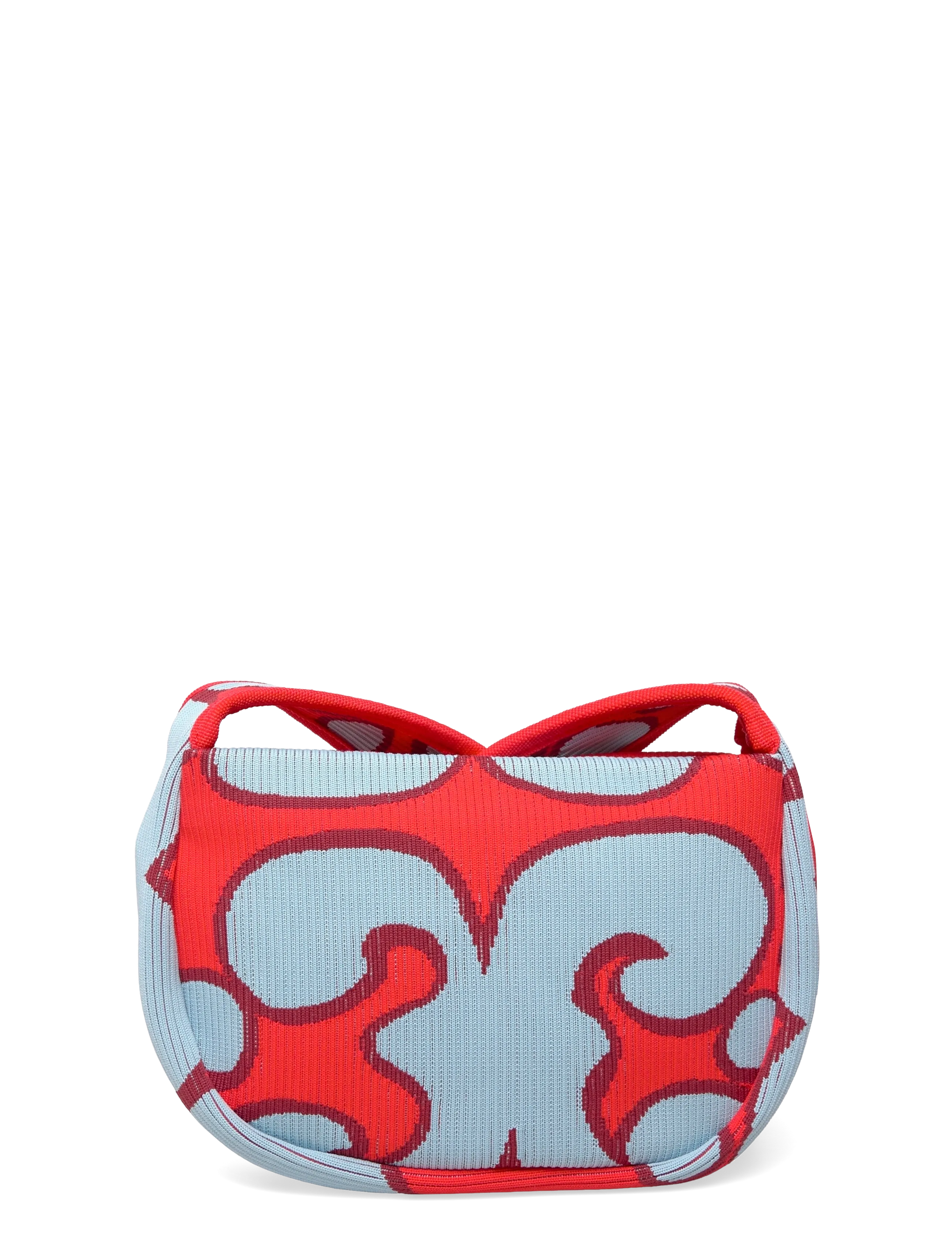 Marimekko - KNITTED CROSSBODY KEIDAS - mode trends - light blue, red - 2