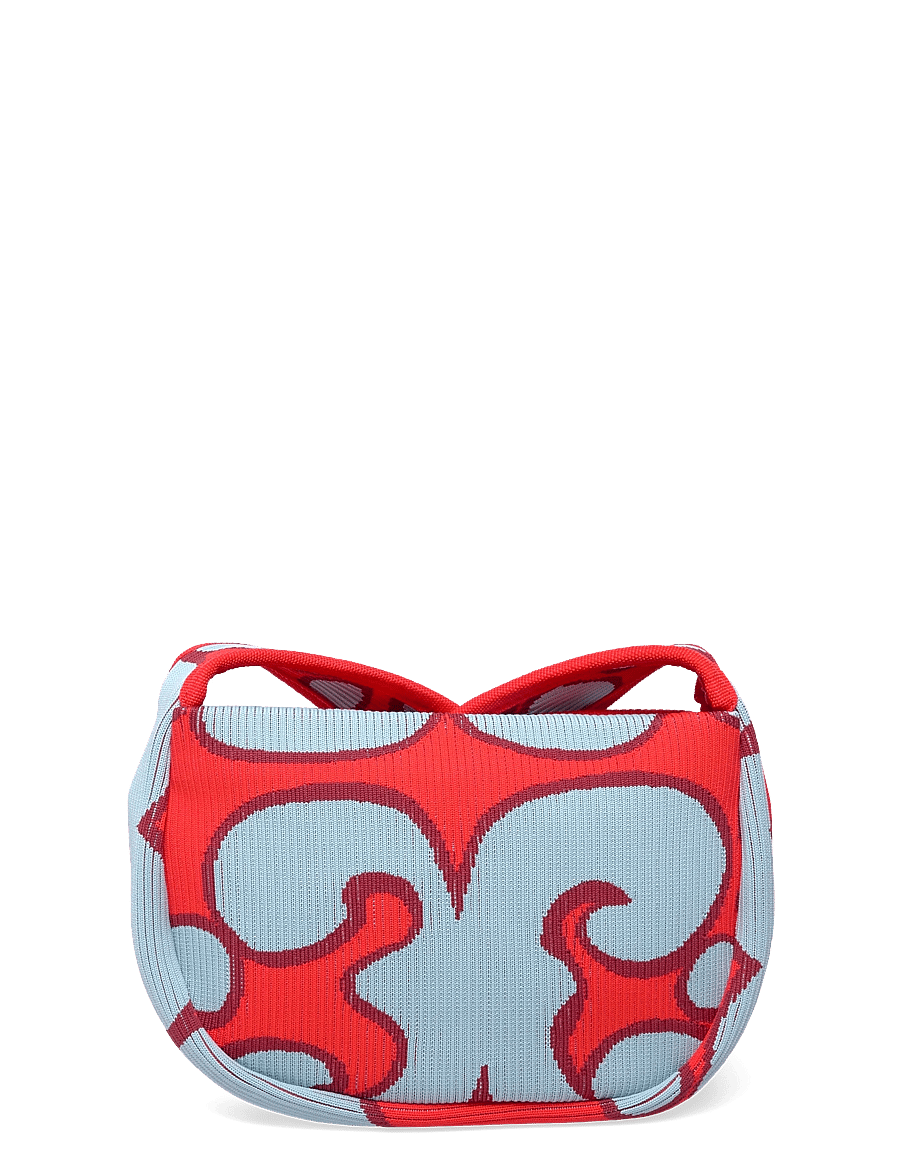 Marimekko - KNITTED CROSSBODY KEIDAS - mode trends - light blue, red - 2