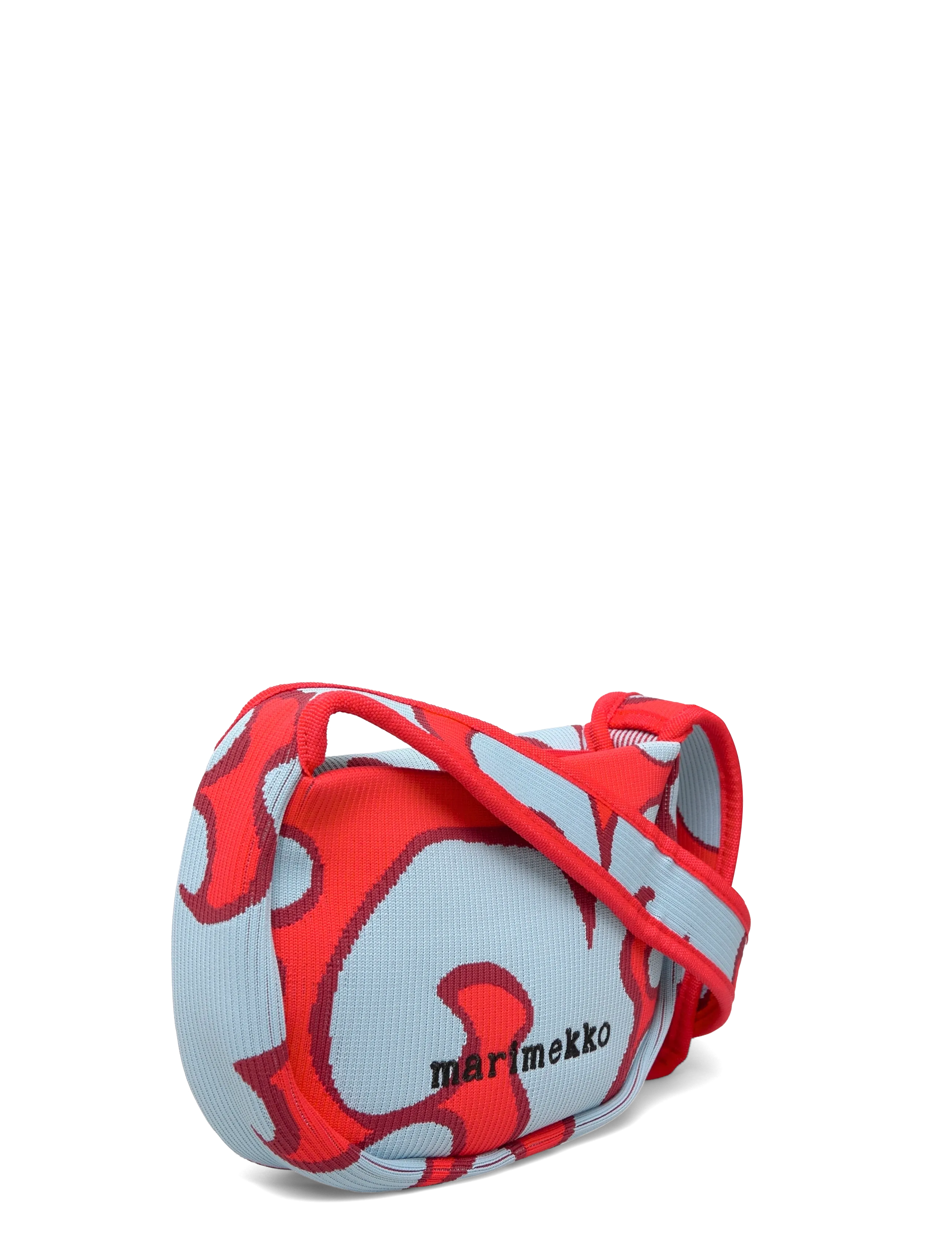 Marimekko - KNITTED CROSSBODY KEIDAS - mode trends - light blue, red - 3