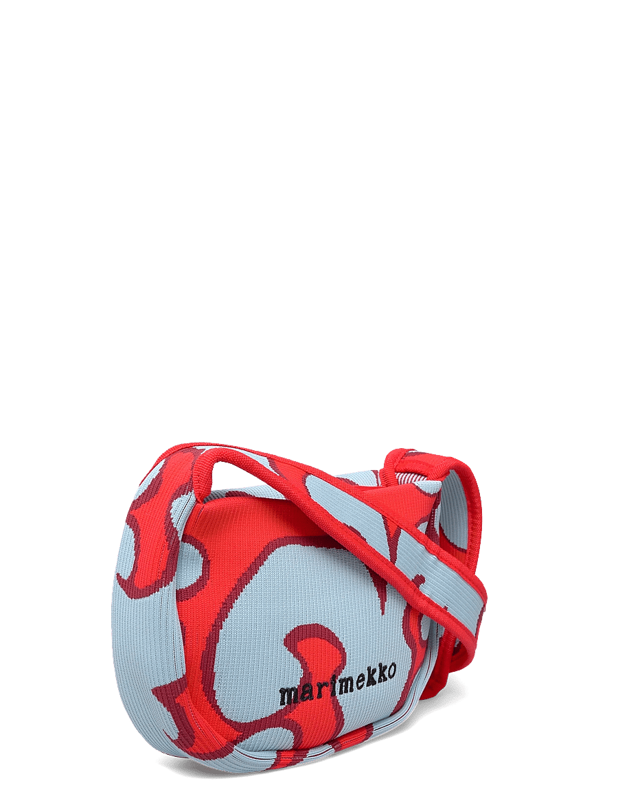 Marimekko - KNITTED CROSSBODY KEIDAS - mode trends - light blue, red - 3