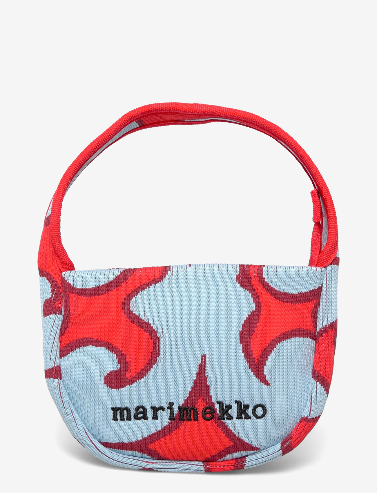 Marimekko - KNITTED MINI HANDBAG KEIDAS - håndtasker - light blue, red - 0