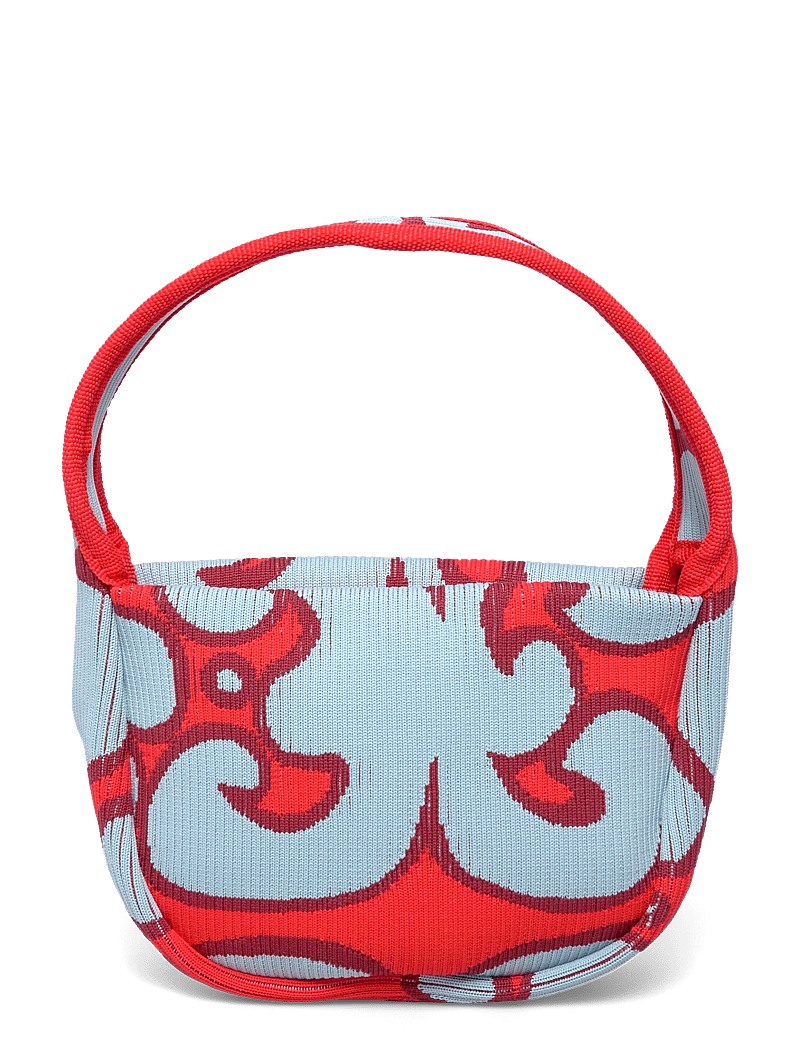 Marimekko - KNITTED MINI HANDBAG KEIDAS - special occasions - light blue, red - 1