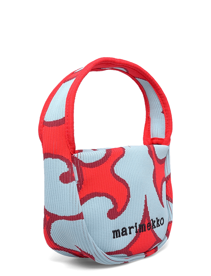 Marimekko - KNITTED MINI HANDBAG KEIDAS - special occasions - light blue, red - 2