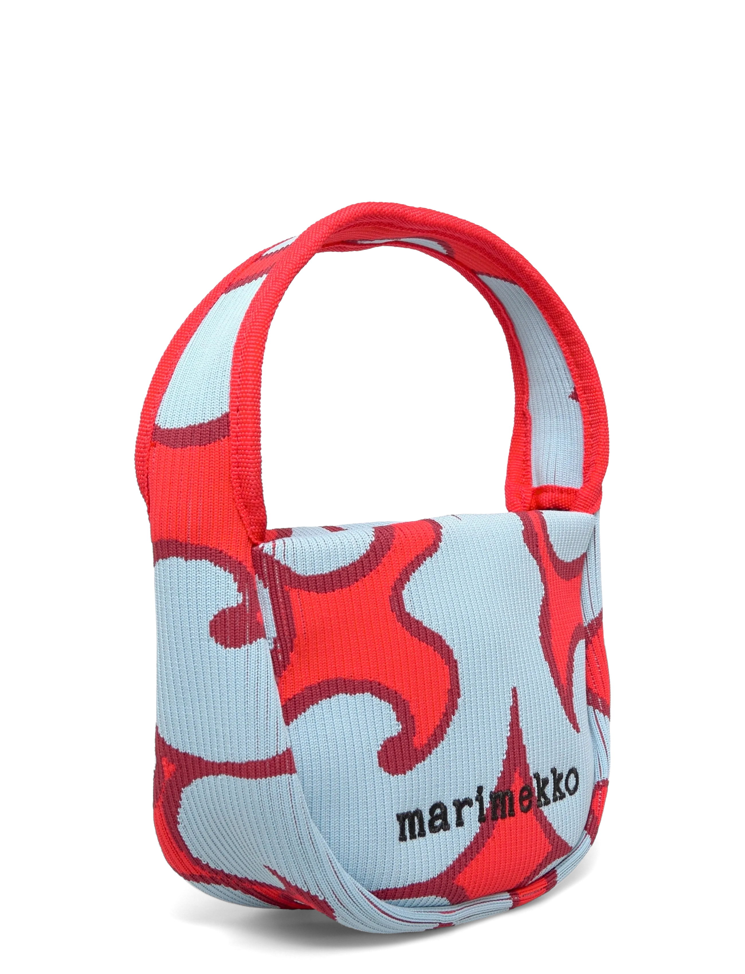 Marimekko - KNITTED MINI HANDBAG KEIDAS - henkeltaschen - light blue, red - 2