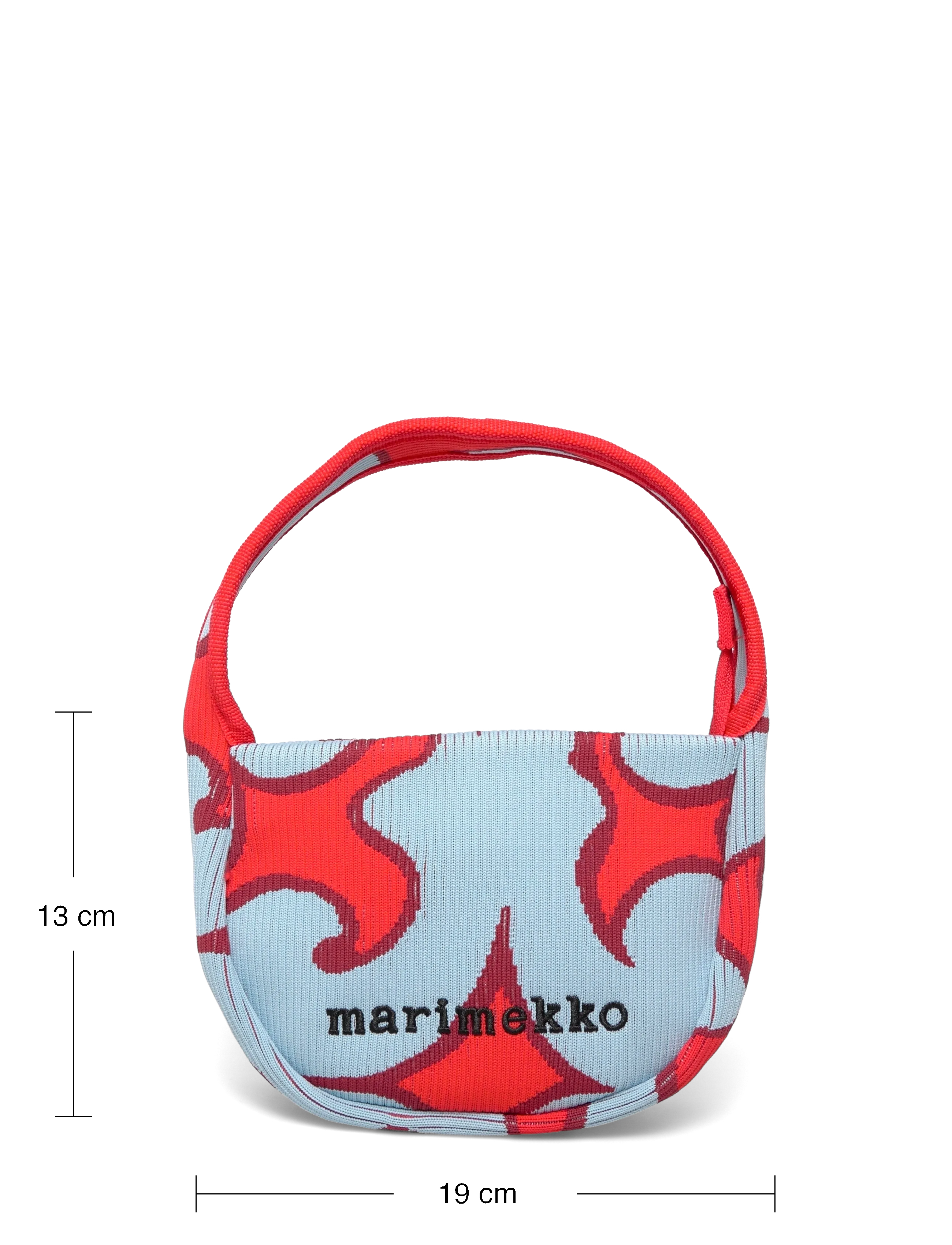Marimekko - KNITTED MINI HANDBAG KEIDAS - henkeltaschen - light blue, red - 3