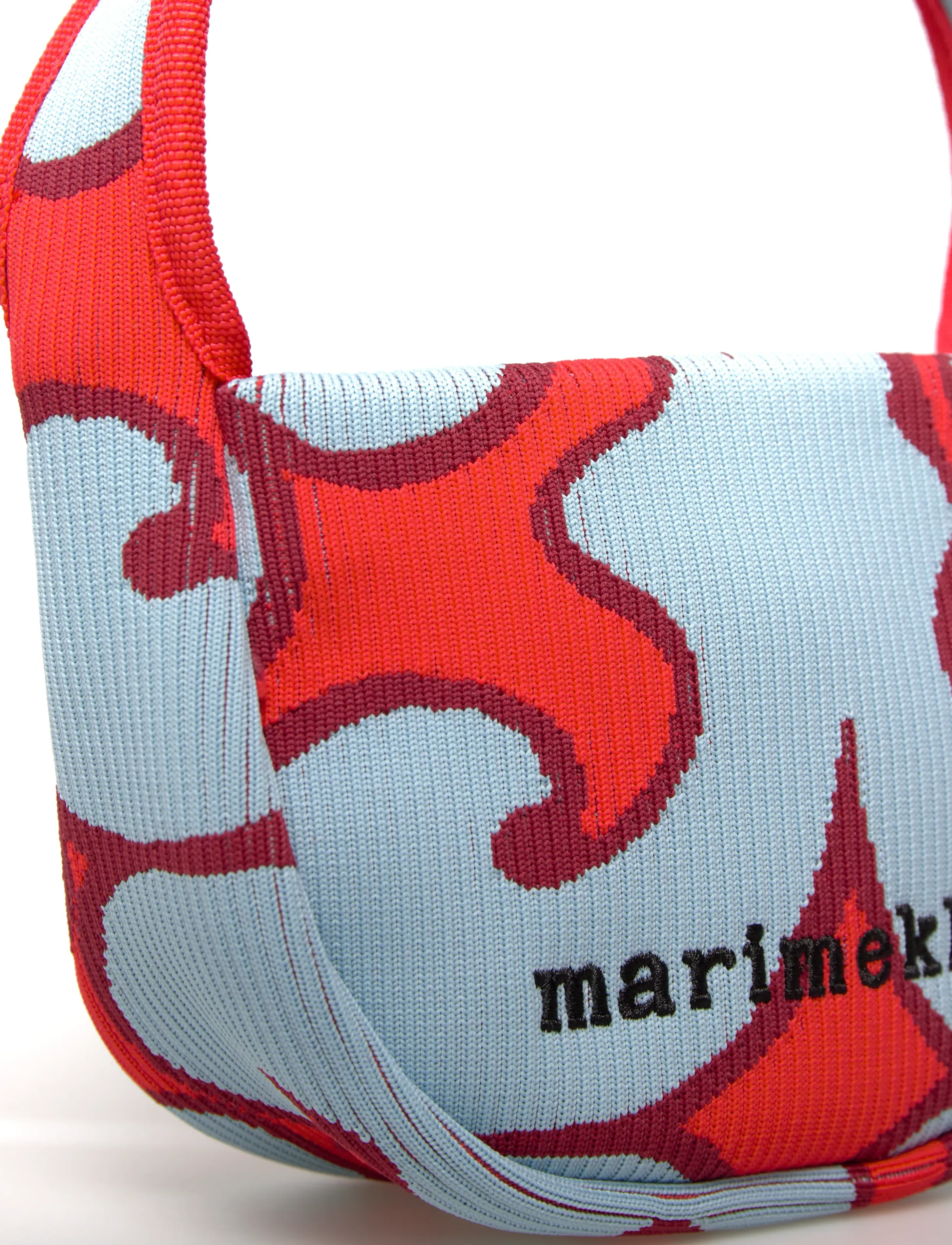 Marimekko - KNITTED MINI HANDBAG KEIDAS - henkeltaschen - light blue, red - 4