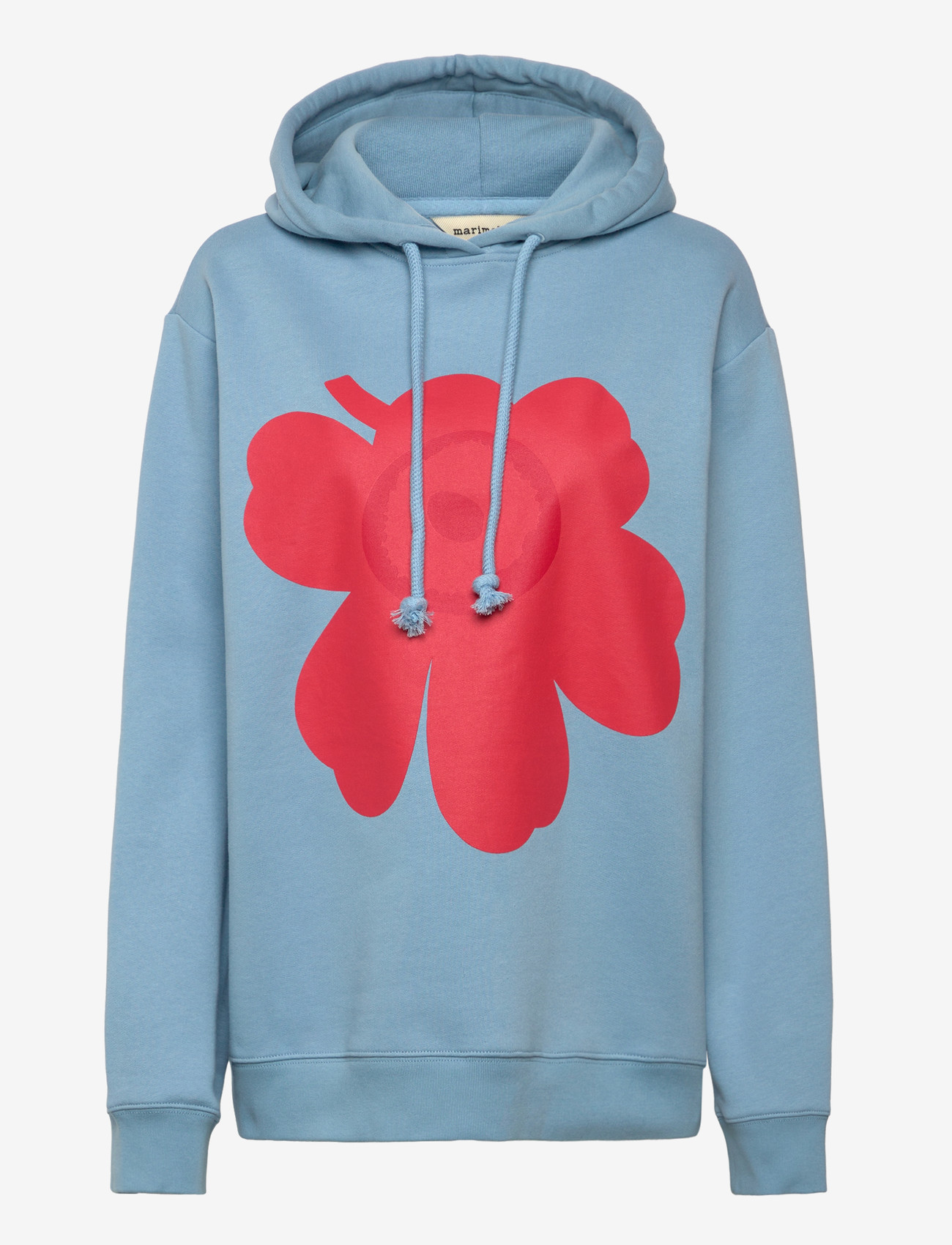 Marimekko - RUNOJA UNIKKO PLACEMENT - sweatshirts & hoodies - light blue, red - 1