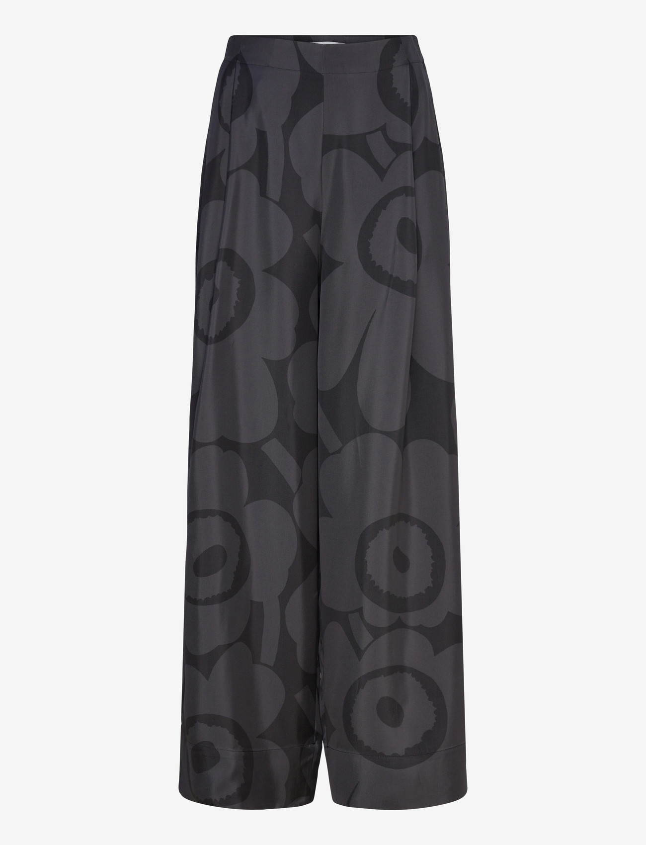 Marimekko - NÄHTÄVYYS UNIKKO - raka byxor - black, dark grey - 1