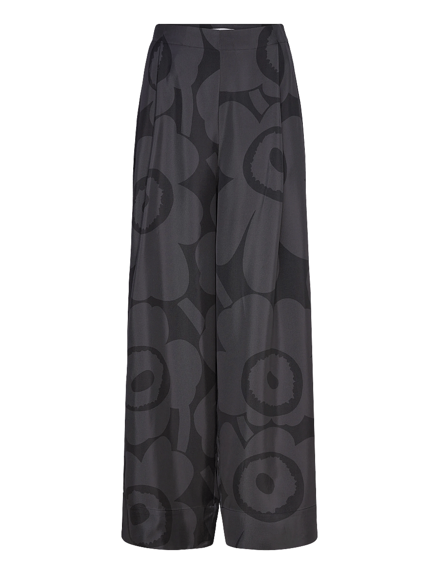 Marimekko - NÄHTÄVYYS UNIKKO - bukser med lige ben - black, dark grey - 1