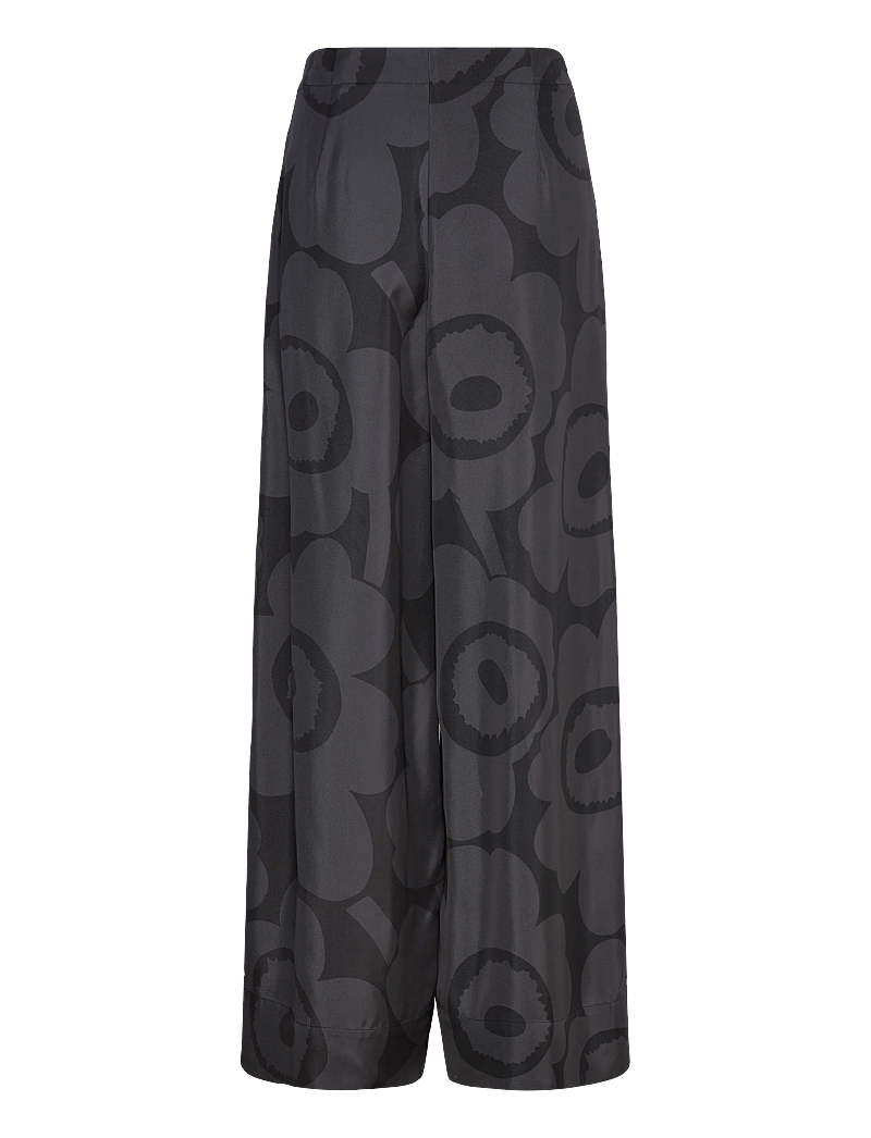 Marimekko - NÄHTÄVYYS UNIKKO - raka byxor - black, dark grey - 2