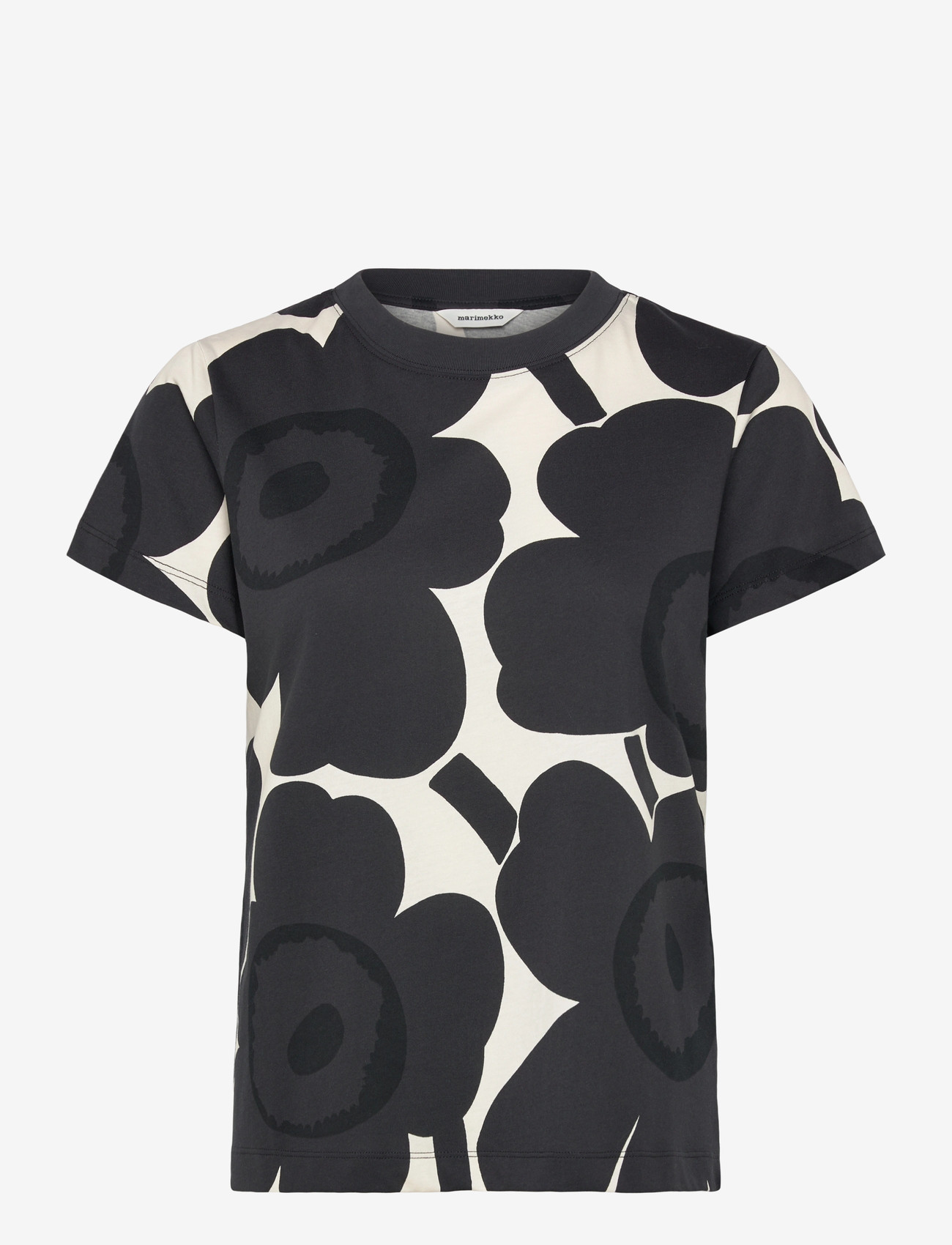 Marimekko - HELEYS UNIKKO - t-shirts & tops - off-white, dark grey, black - 1