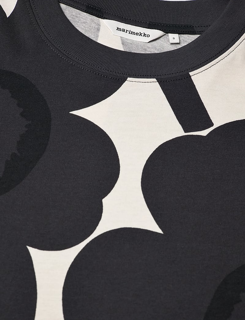 Marimekko - HELEYS UNIKKO - t-shirts & tops - off-white, dark grey, black - 5