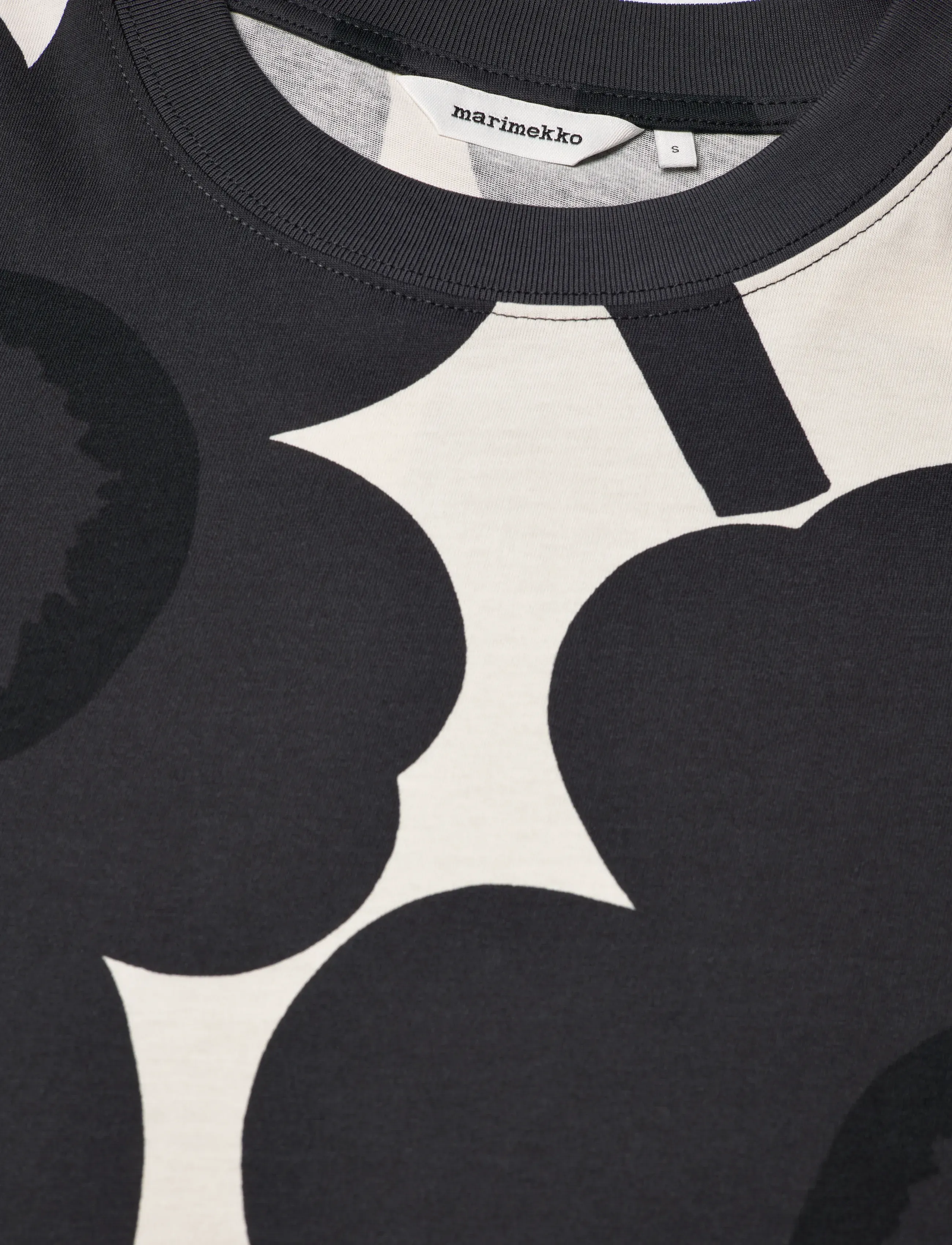 Marimekko - HELEYS UNIKKO - t-shirts - off-white, dark grey, black - 5
